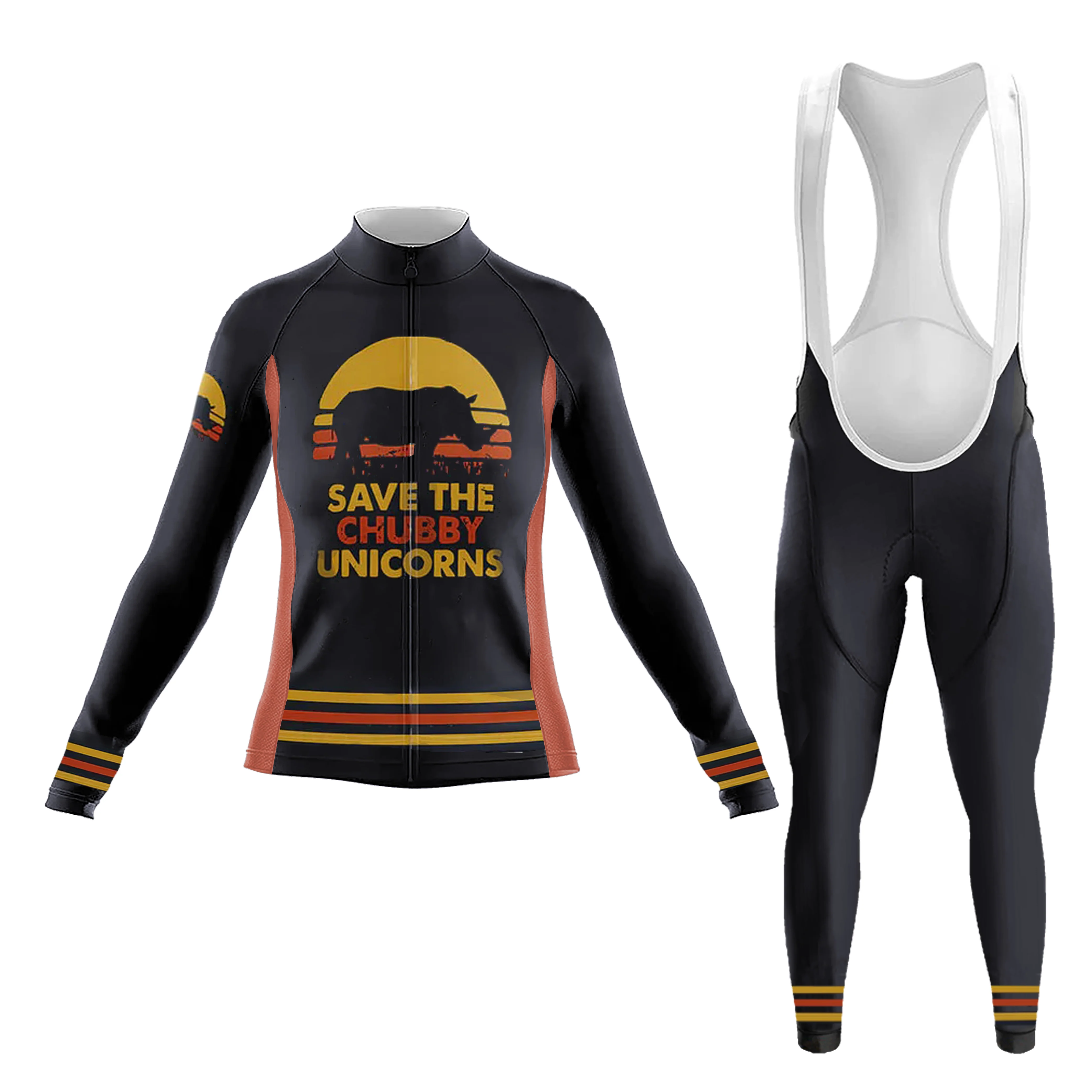 Save The Chubby Unicorns Women's Long Sleeve Cycling Kit