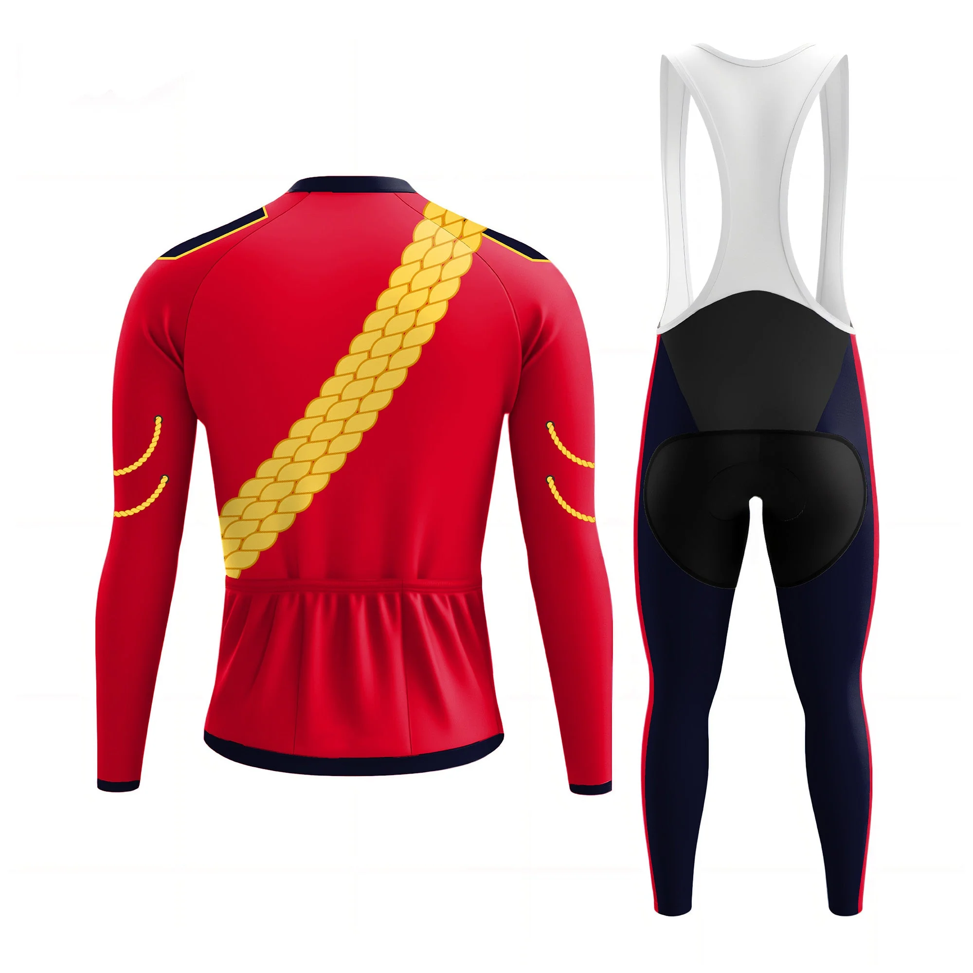 Scarlet Sentinel Men's Long Sleeve Cycling Kit - Image 2
