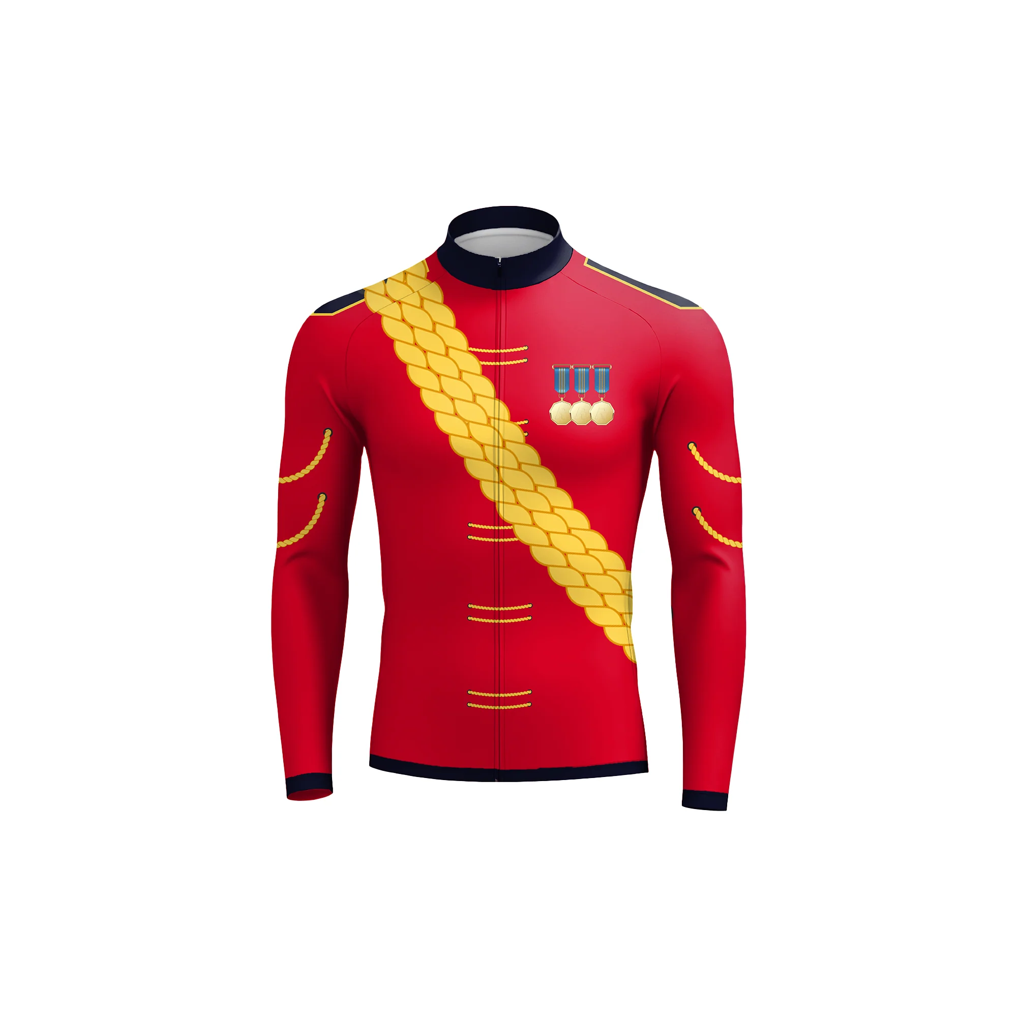 Scarlet Sentinel Men's Long Sleeve Cycling Kit - Image 3