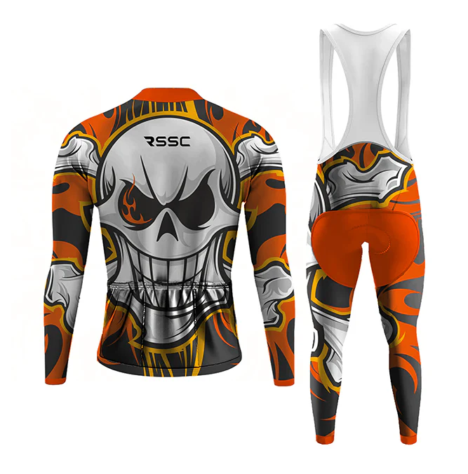 Skull Bone Men's Long Sleeve Cycling Kit - Image 2