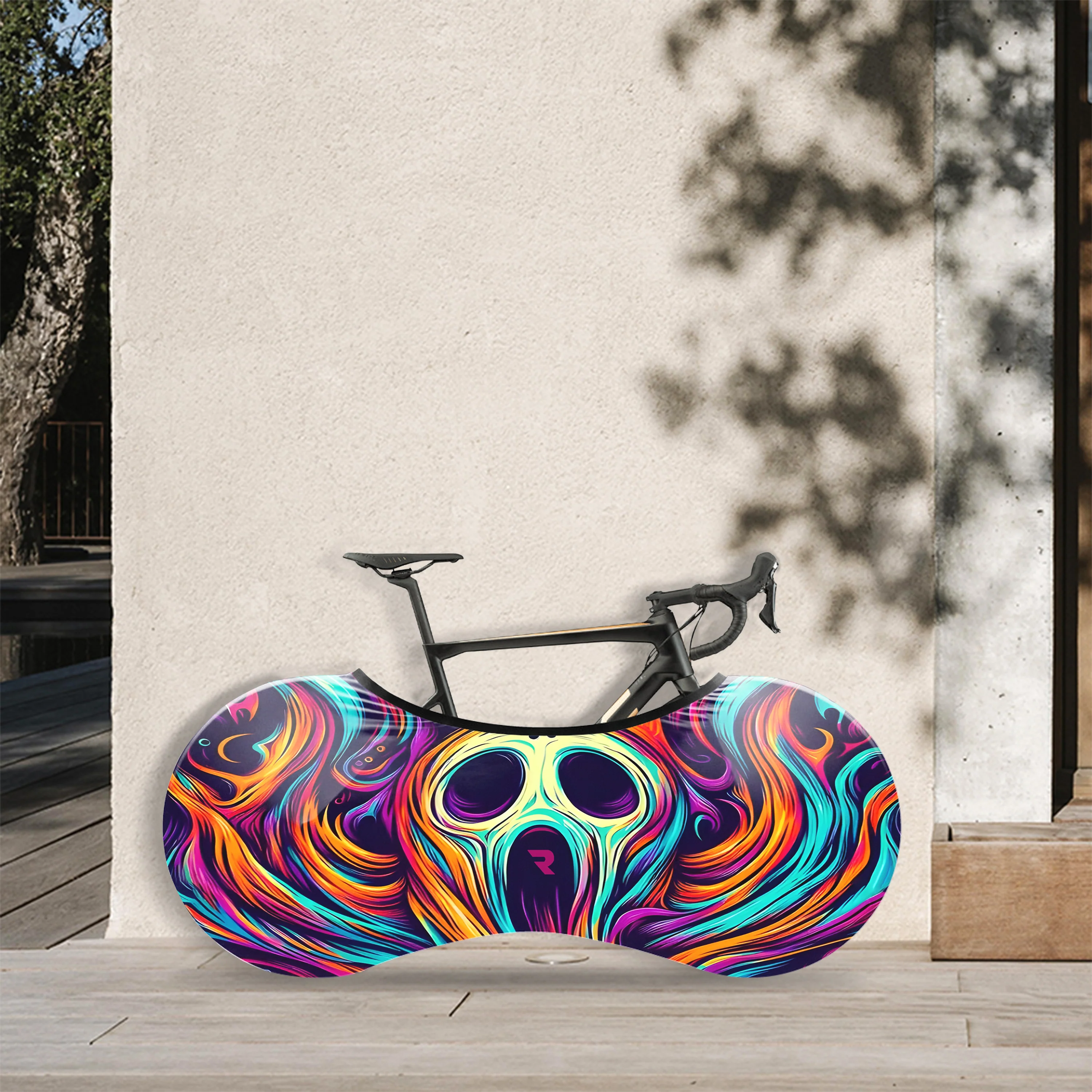 Skull Color Spirit Animal Illustration Bicycle Wheels Cover - Image 2