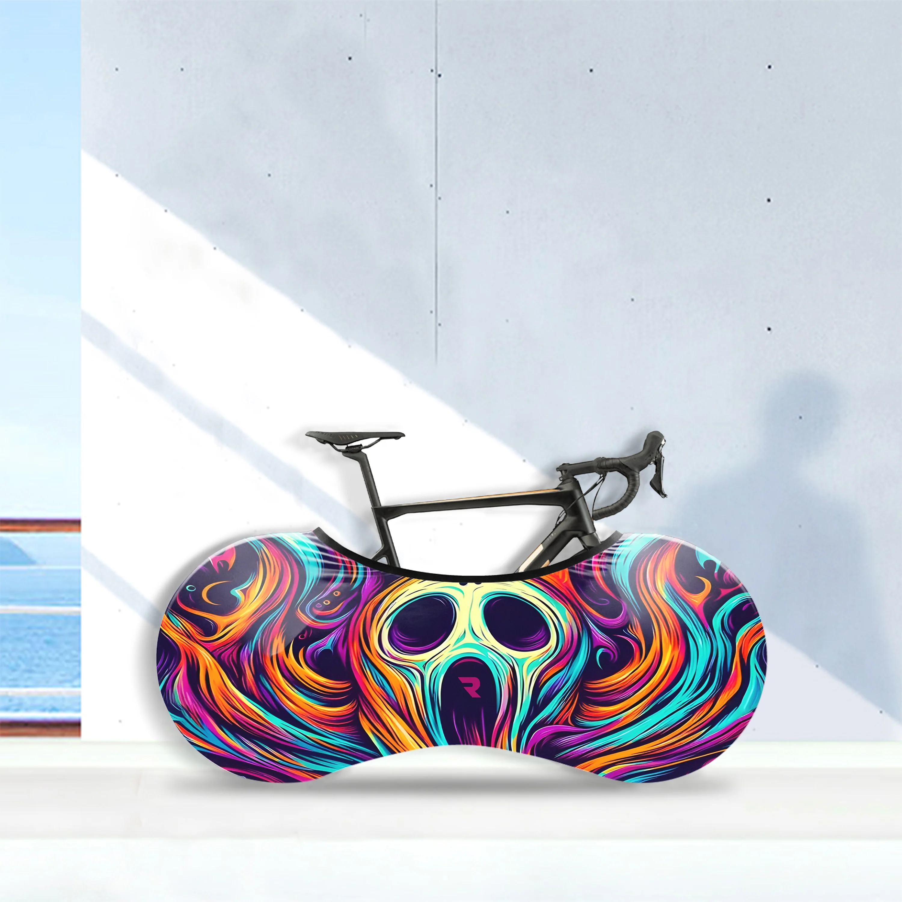 Skull Color Spirit Animal Illustration Bicycle Wheels Cover - Image 3