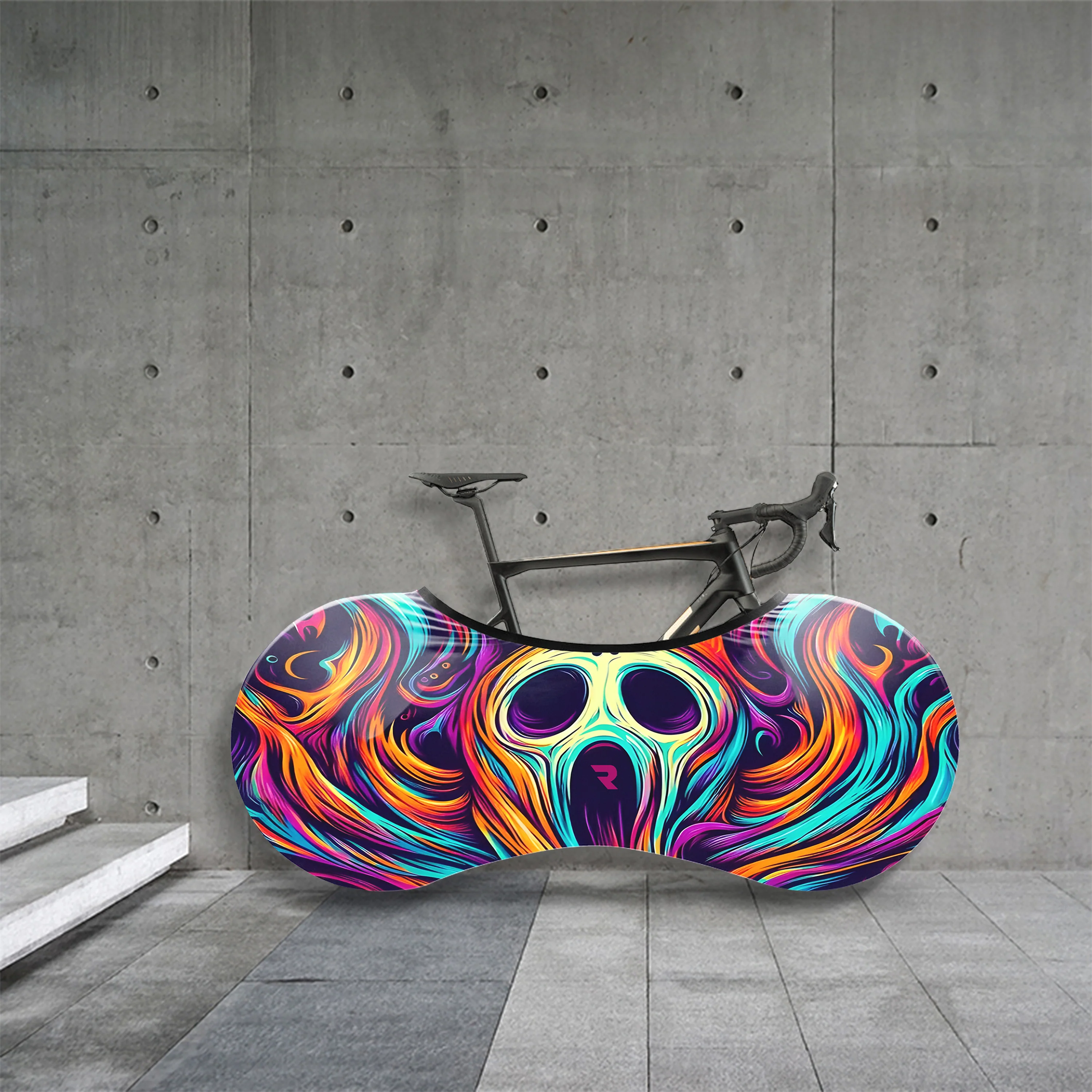 Skull Color Spirit Animal Illustration Bicycle Wheels Cover - Image 4