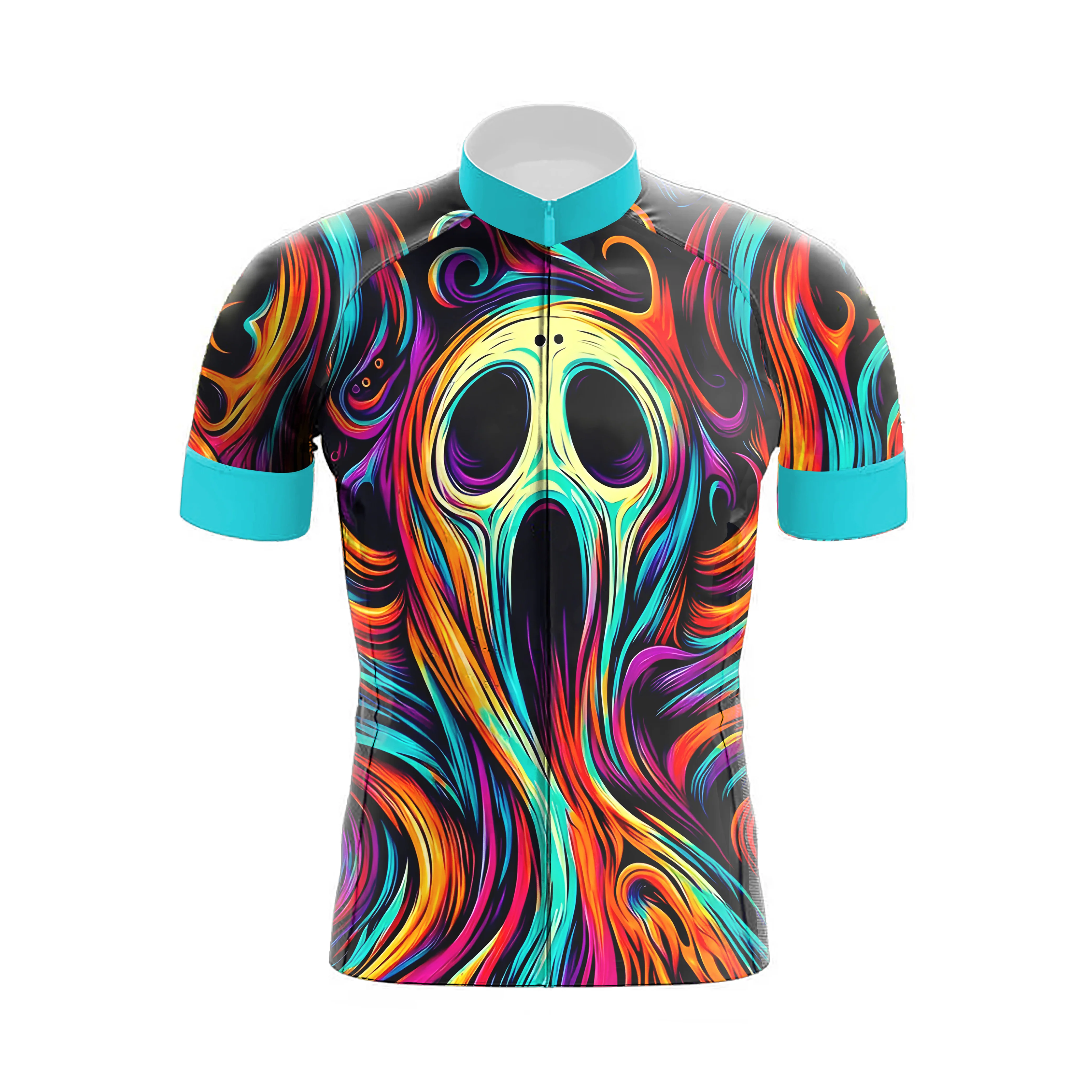 Skull Color Spirit Animal Illustration Men's Cycling Kit - Image 3