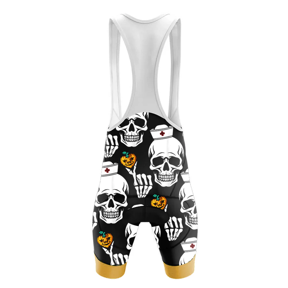Skull Nurse Distributing Hearts Halloween Men's Cycling Kit - Image 6