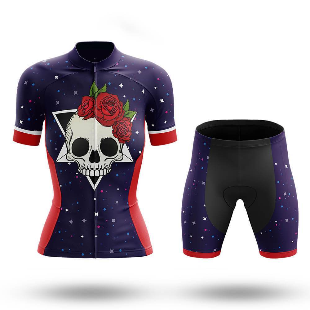 Skull Women's Short Sleeve Cycling Kit