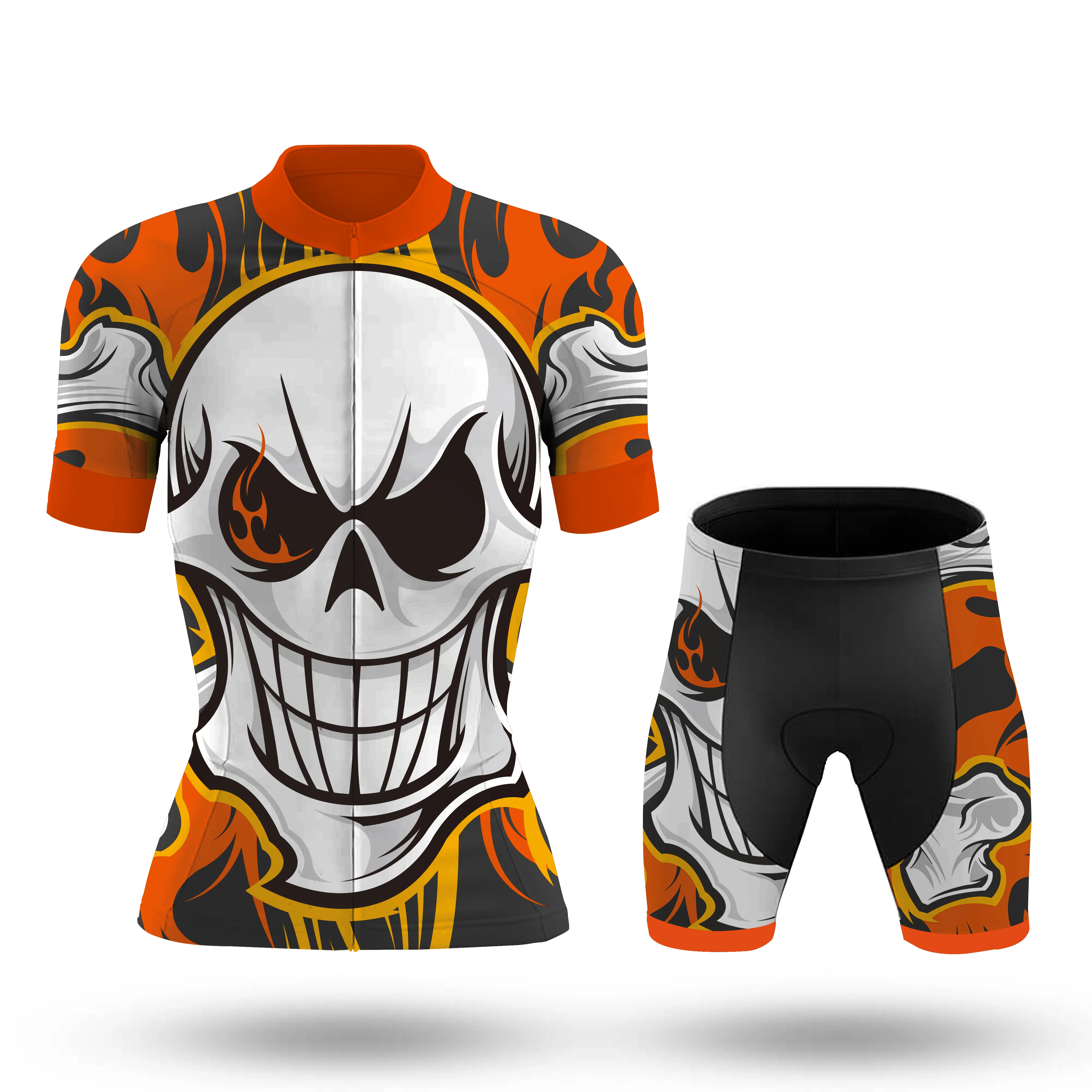 Sugar Skull Women's Short Sleeve Cycling Kit