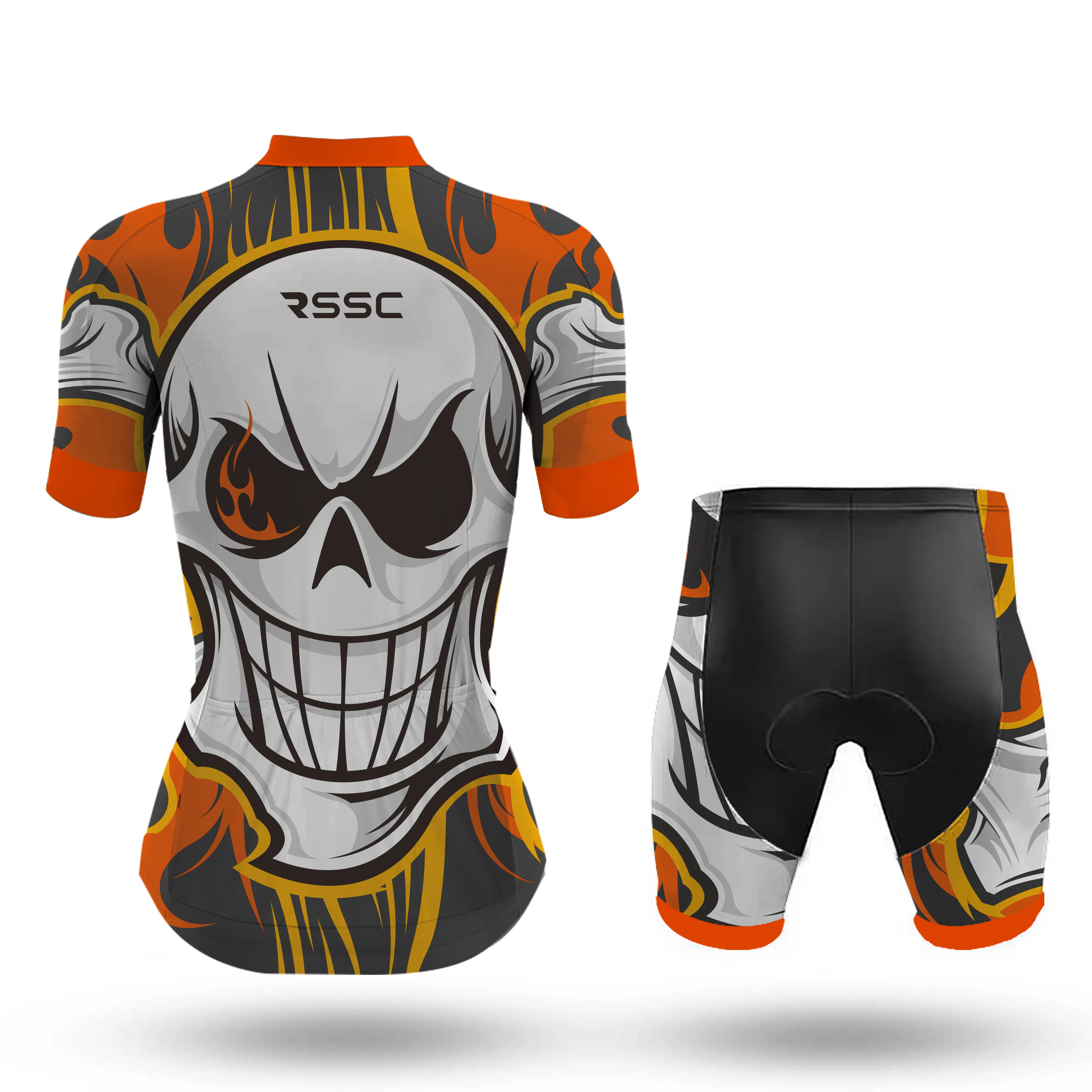 Sugar Skull Women's Short Sleeve Cycling Kit - Image 2