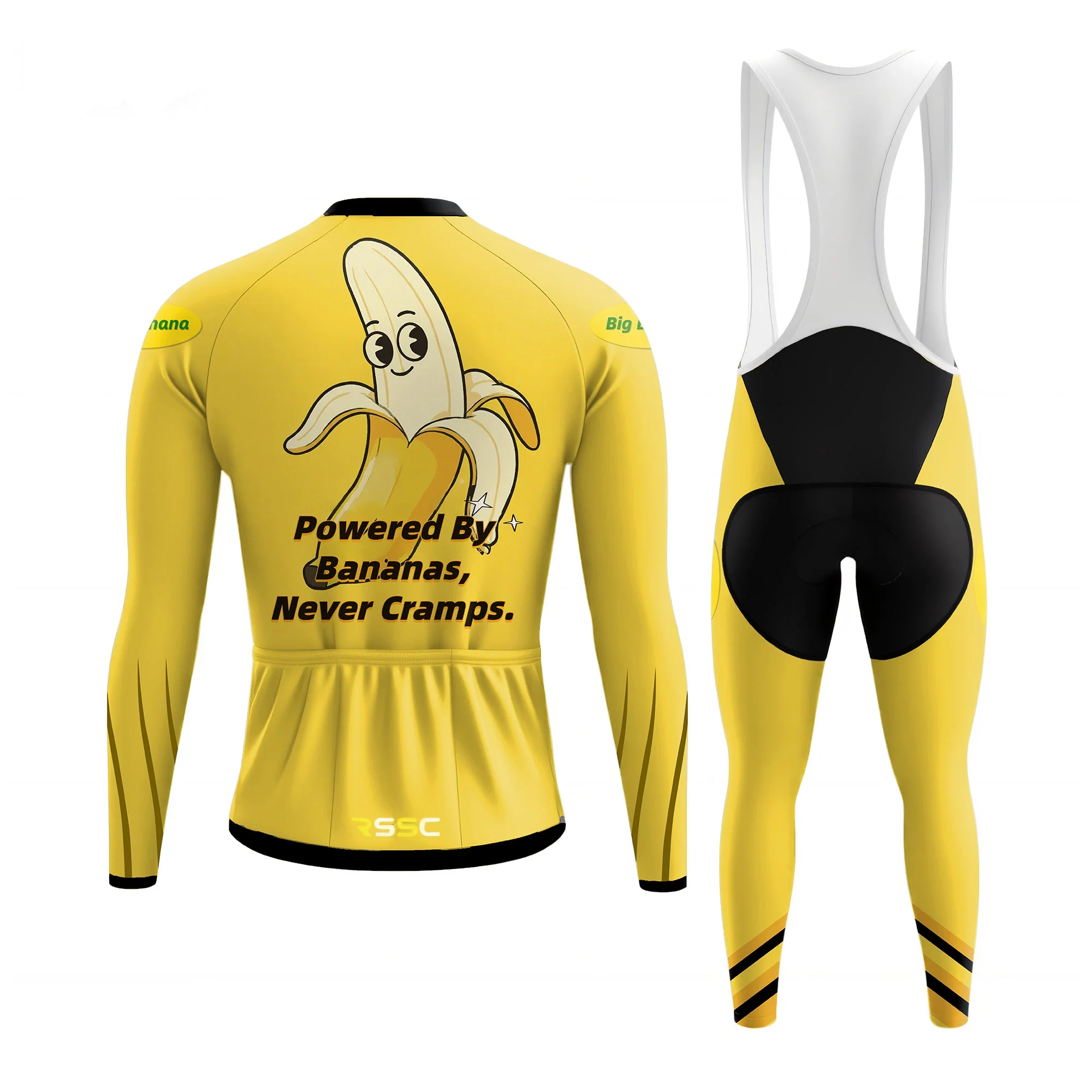 Super big banana Men's Long Sleeve Cycling Kit - Image 2