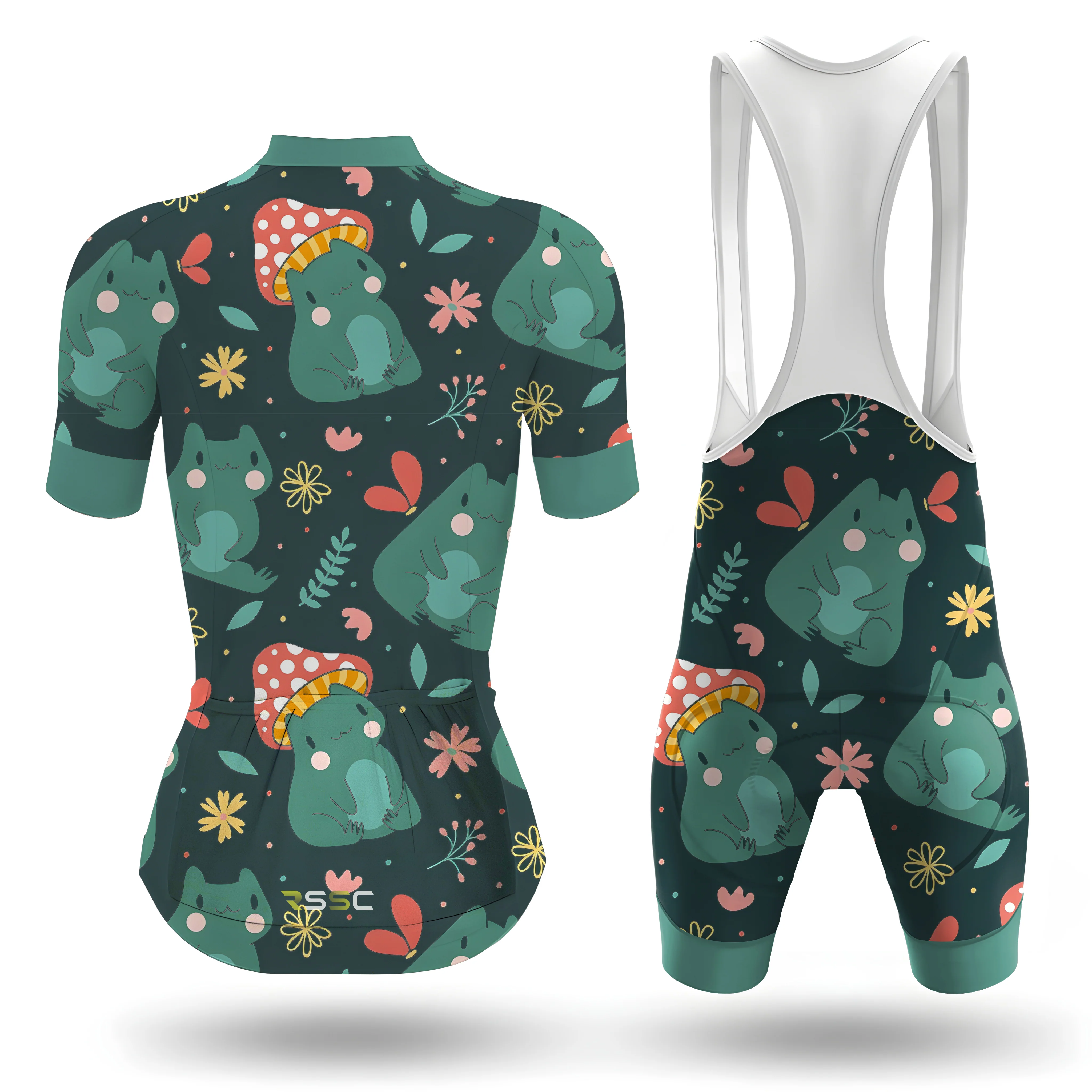 Sweet Froggy In Autumn Women's Short Sleeve Cycling Kit - Image 2