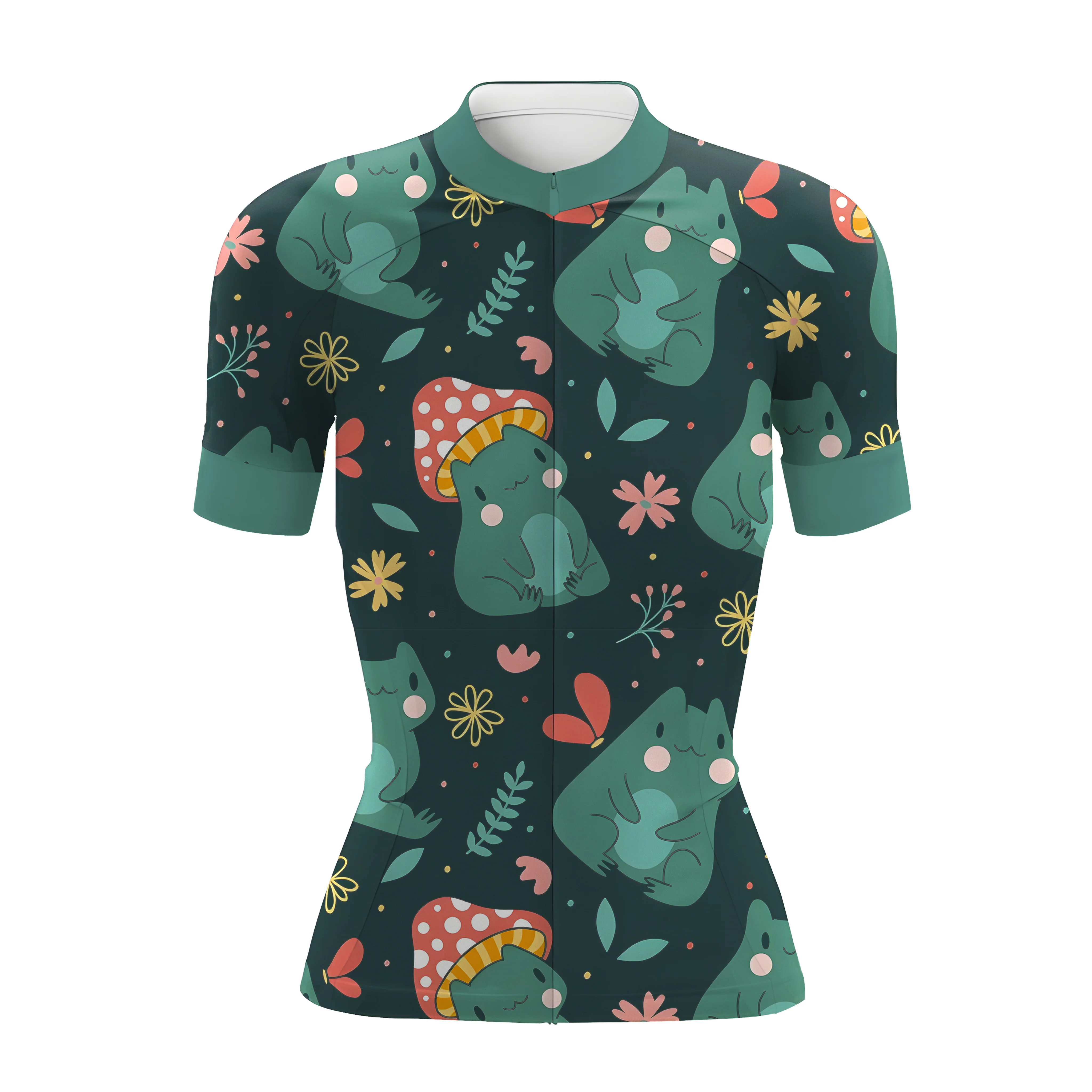 Sweet Froggy In Autumn Women's Short Sleeve Cycling Kit - Image 3