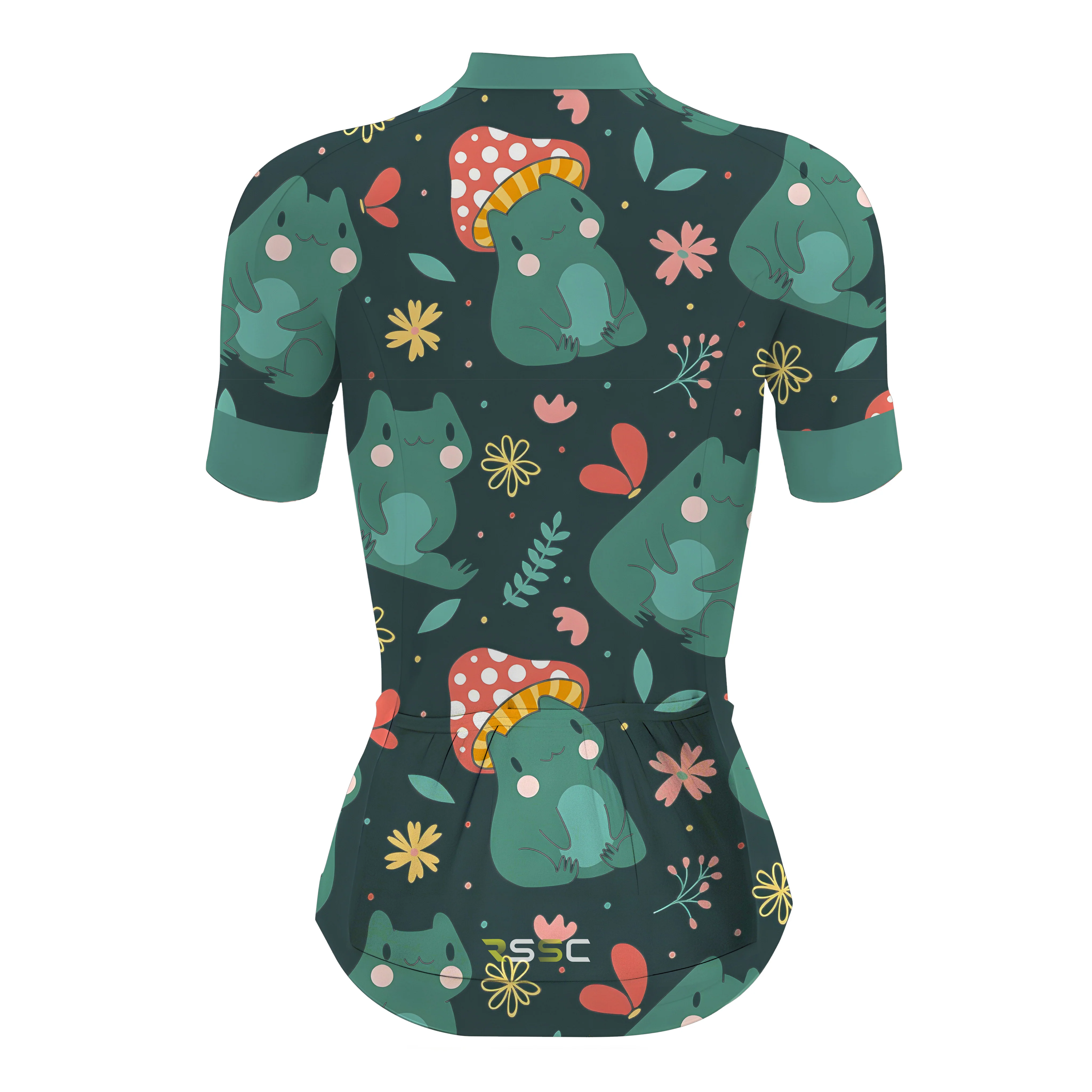 Sweet Froggy In Autumn Women's Short Sleeve Cycling Kit - Image 4