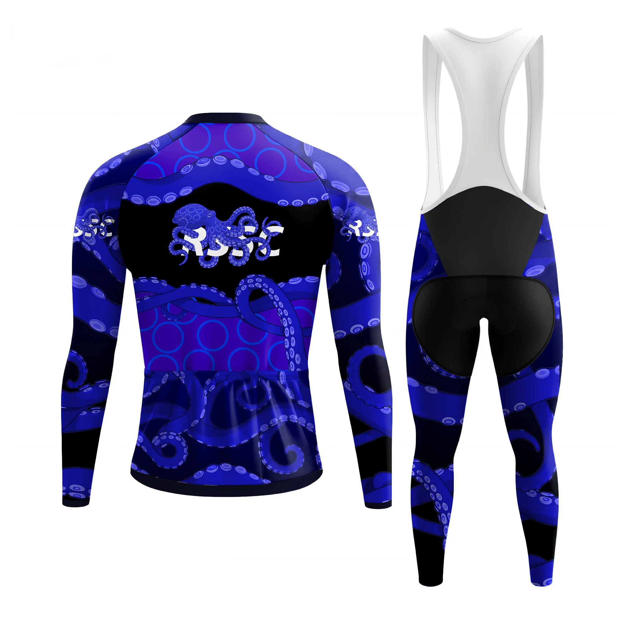The Abyssal Kraken Men's Long Sleeve Cycling Kit - Image 2