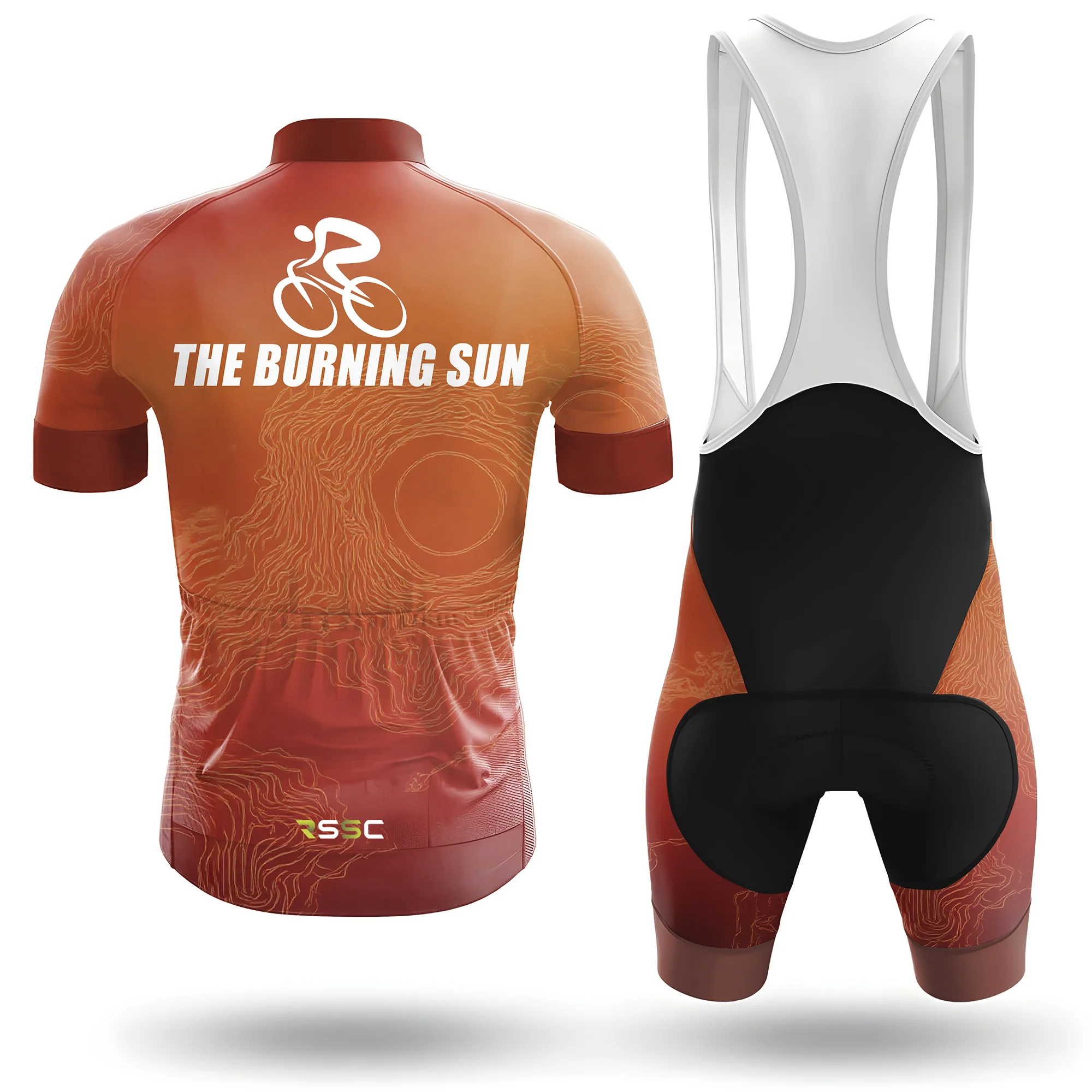 The burning sun Men's Short Sleeve Cycling Kit - Image 2