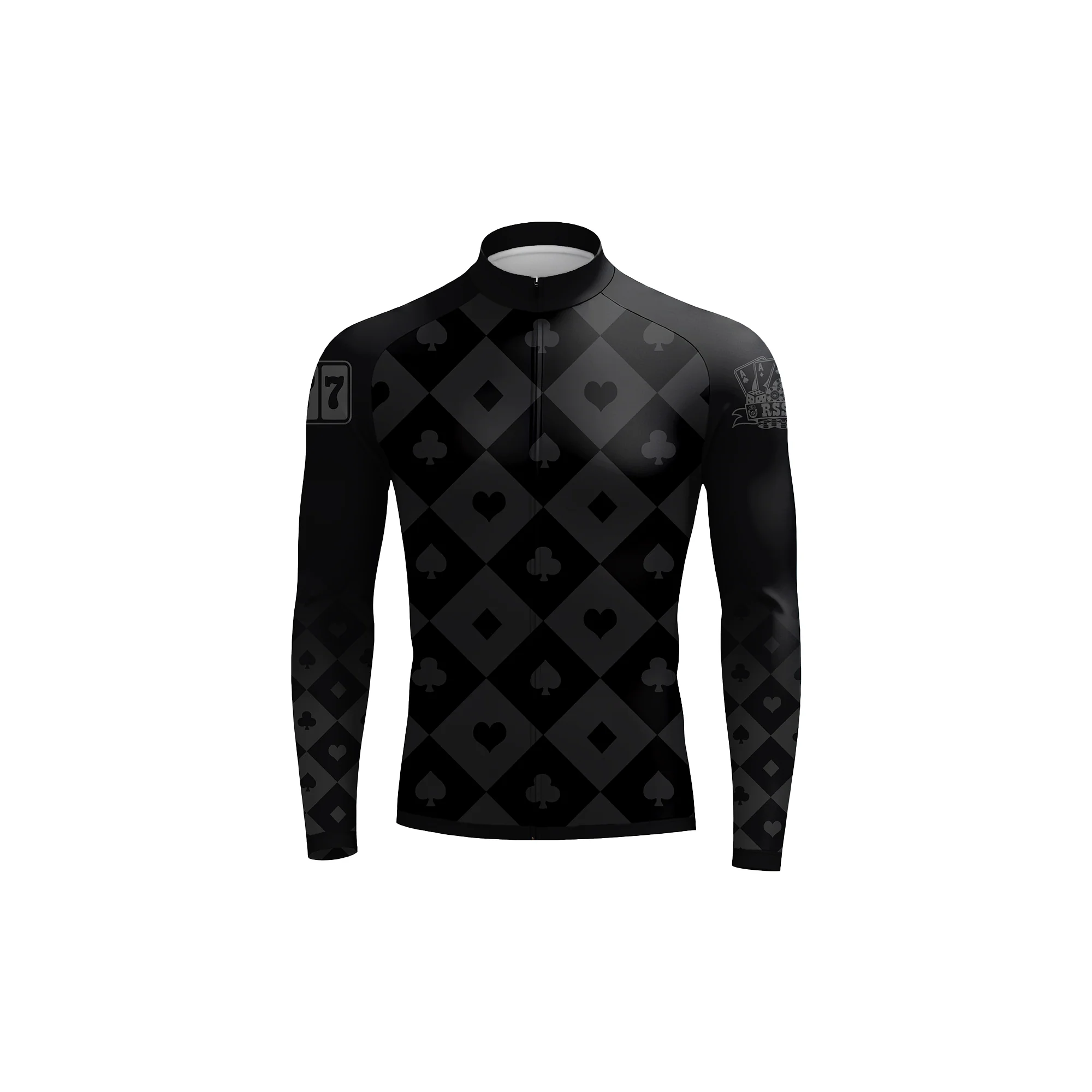 The Midnight Ace Men's Long Sleeve Cycling Kit - Image 3