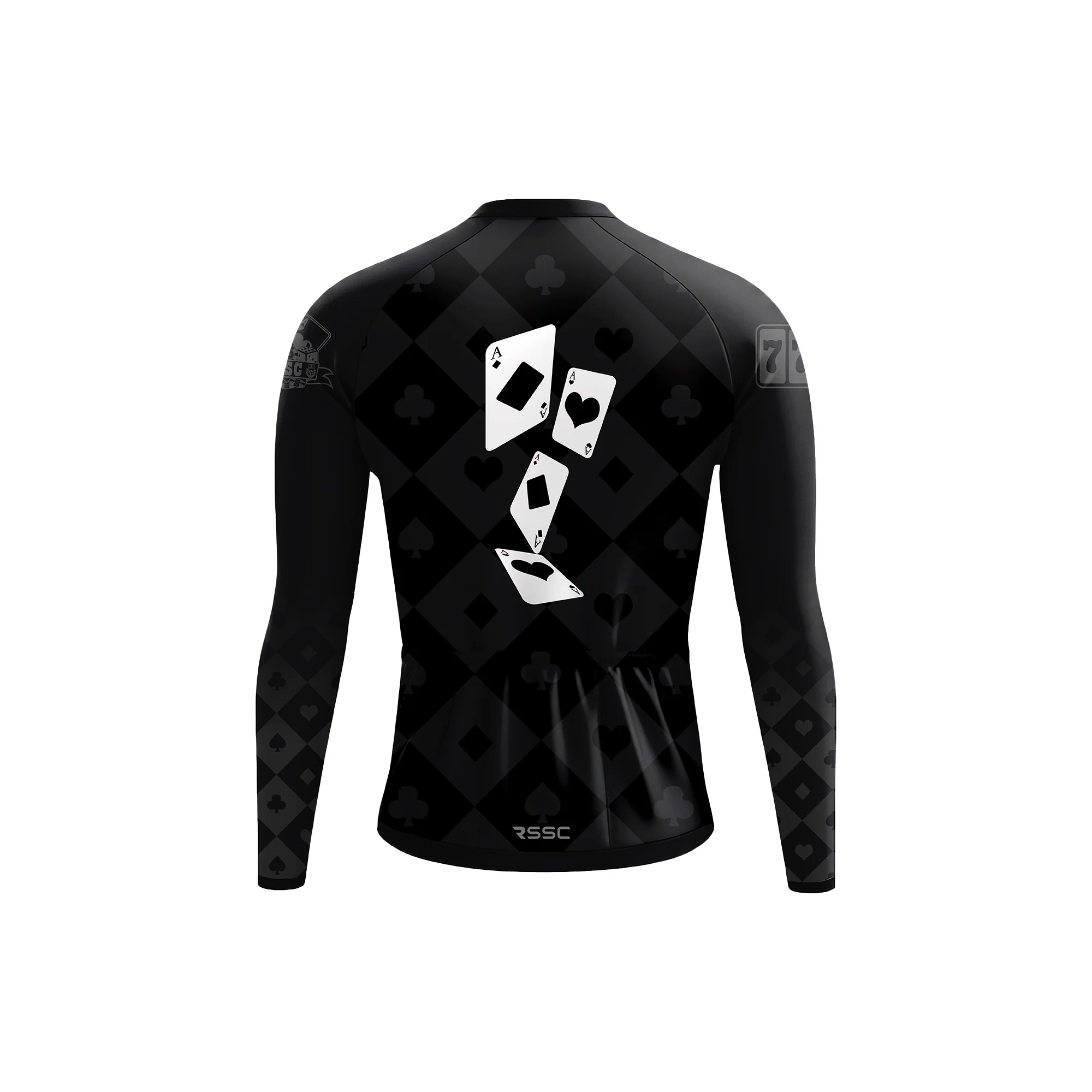 The Midnight Ace Men's Long Sleeve Cycling Kit - Image 4