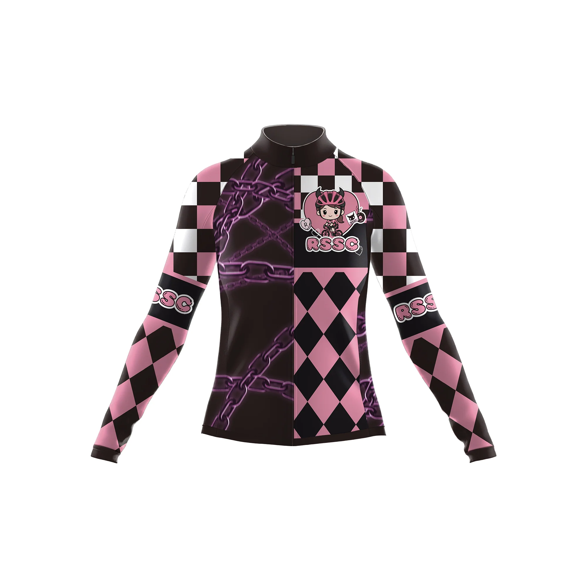 The Punk Blossom Women's Long Sleeve Cycling Kit - Image 3