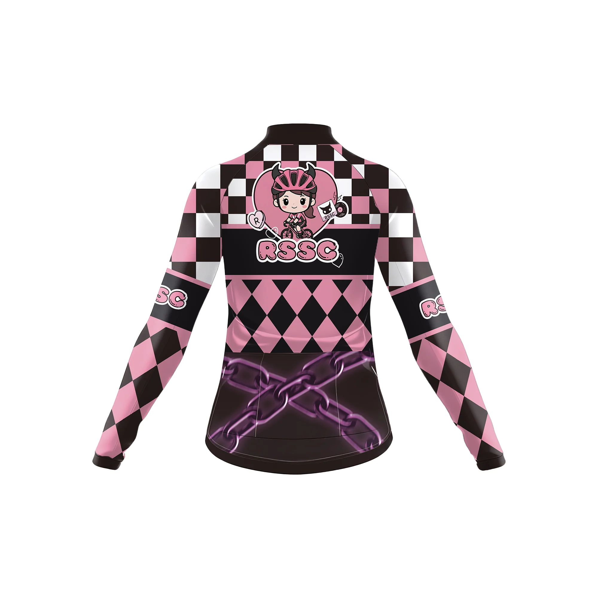 The Punk Blossom Women's Long Sleeve Cycling Kit - Image 4