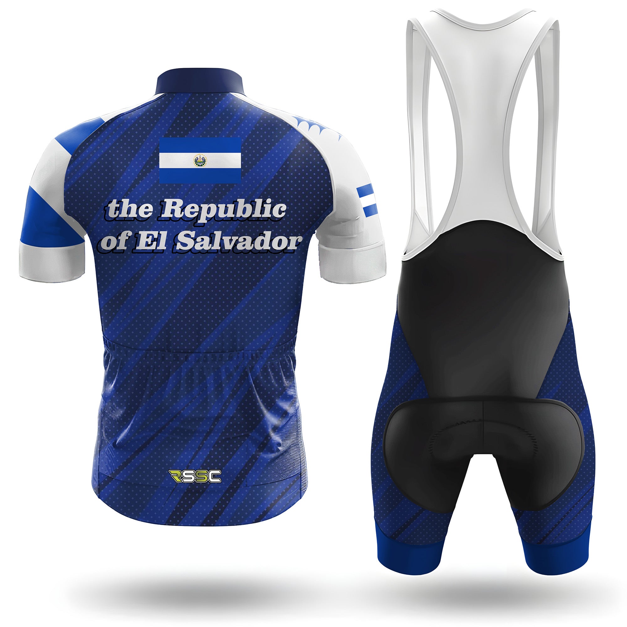 The Republic of El Salvador Men's Short Sleeve Cycling Kit - Image 2
