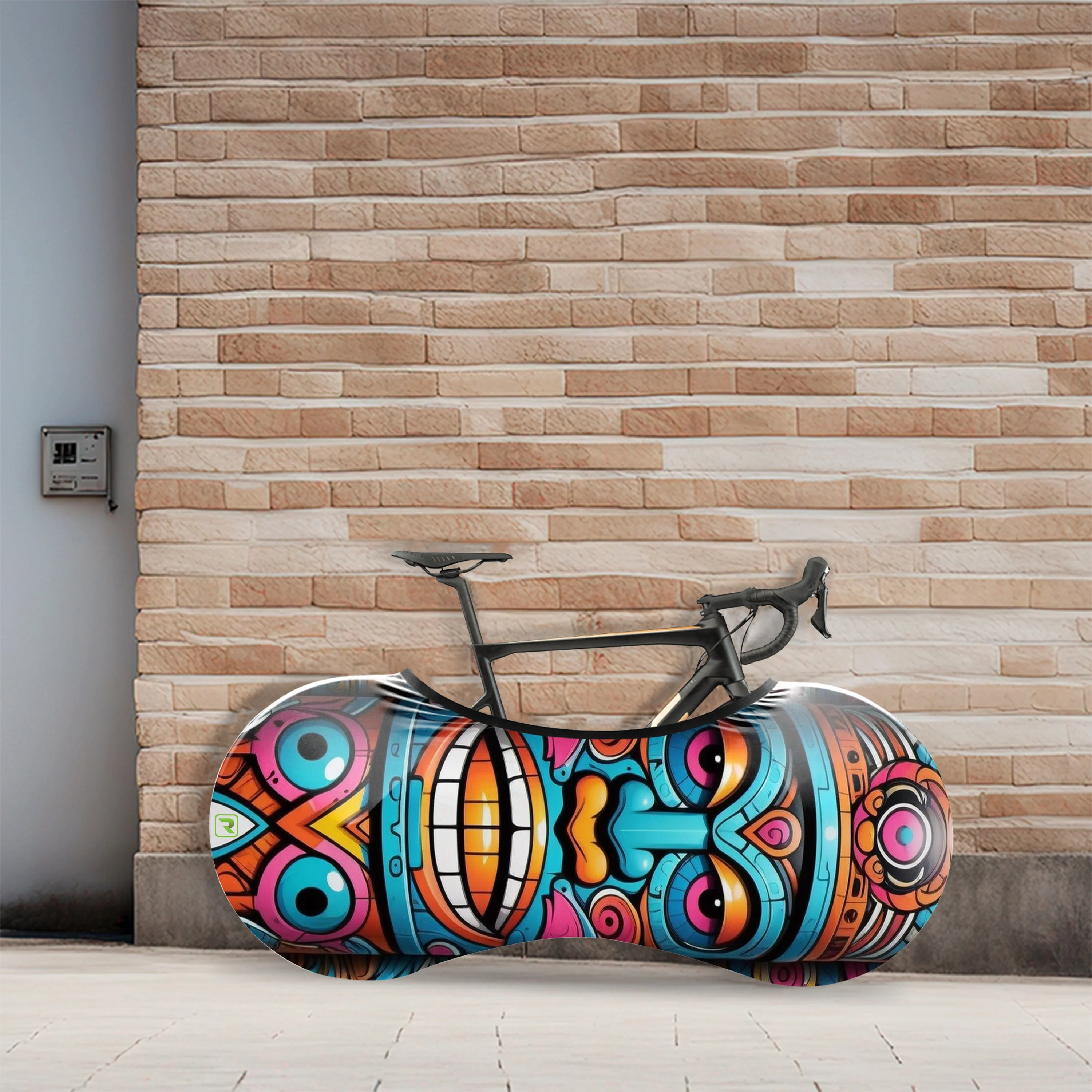 Totem Pole In Anime Styl Bicycle Wheels Cover - Image 3