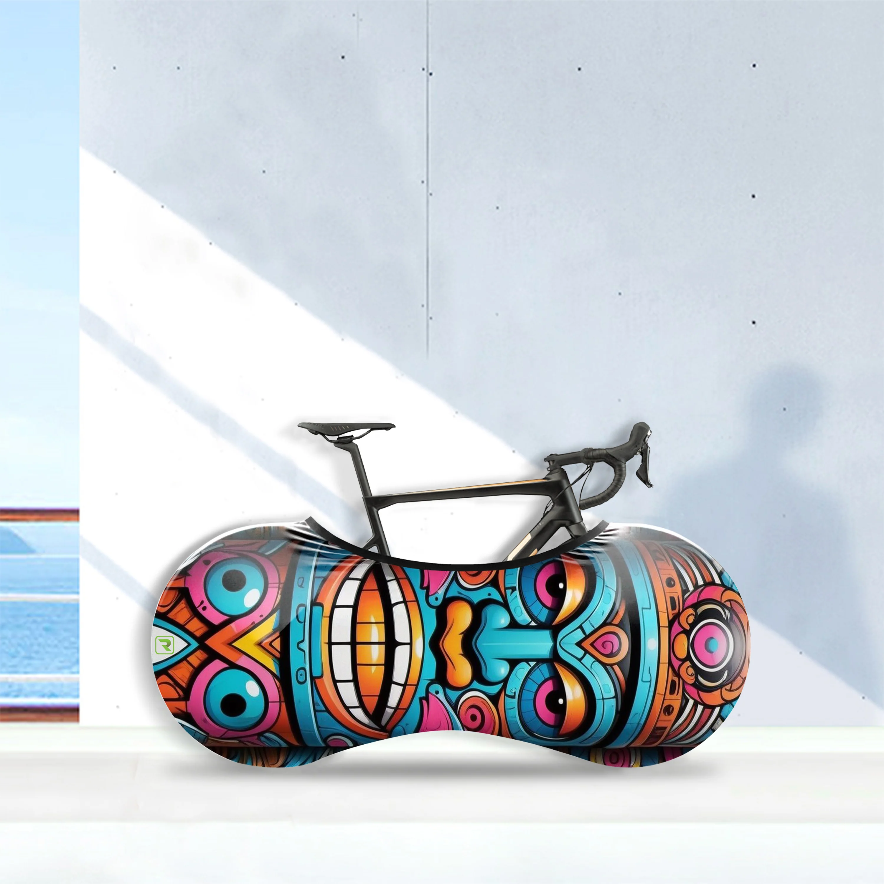 Totem Pole In Anime Styl Bicycle Wheels Cover - Image 5