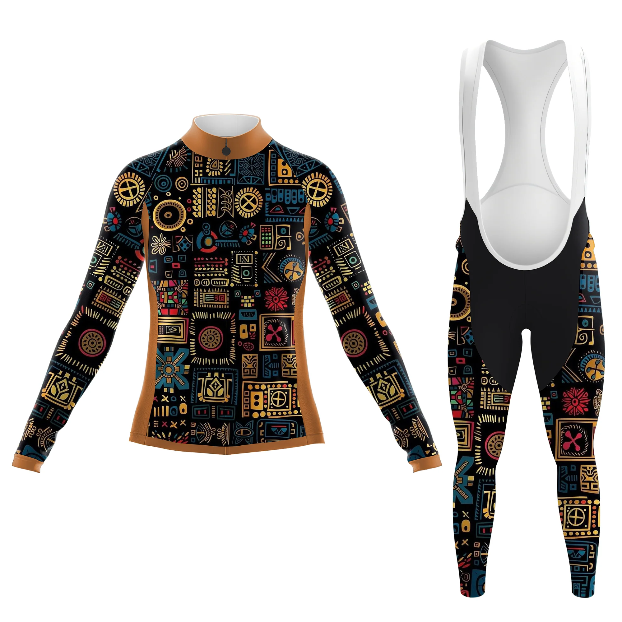 Tribal Geometry Women's Long Sleeve Cycling Kit