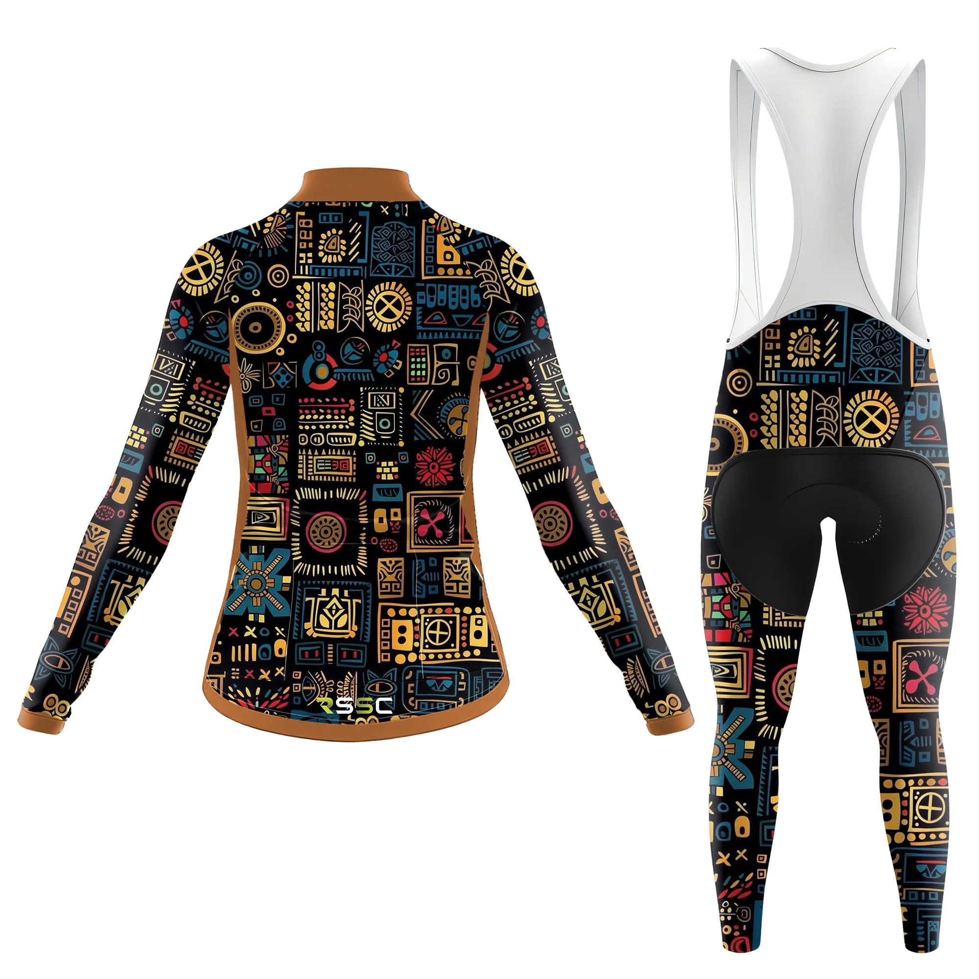 Tribal Geometry Women's Long Sleeve Cycling Kit - Image 2