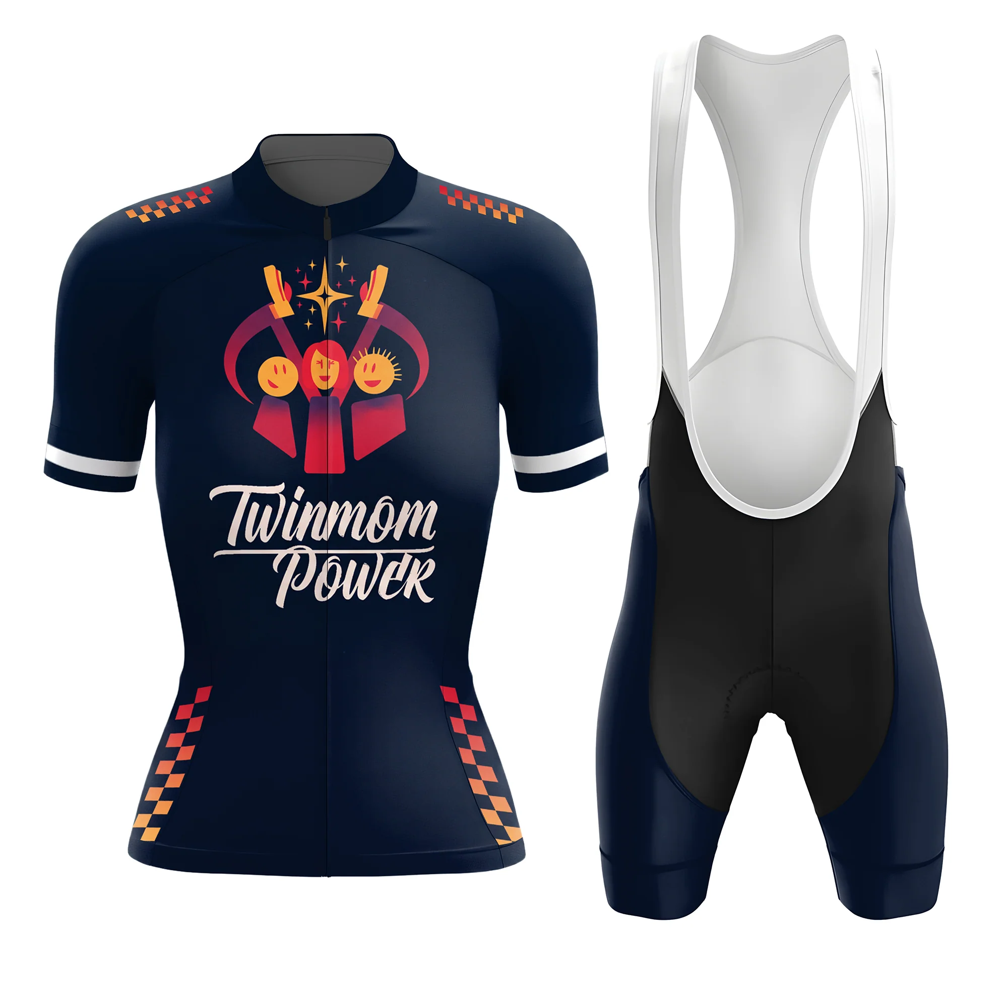 TWINMOM POWER Women's Short Sleeve Cycling Kit