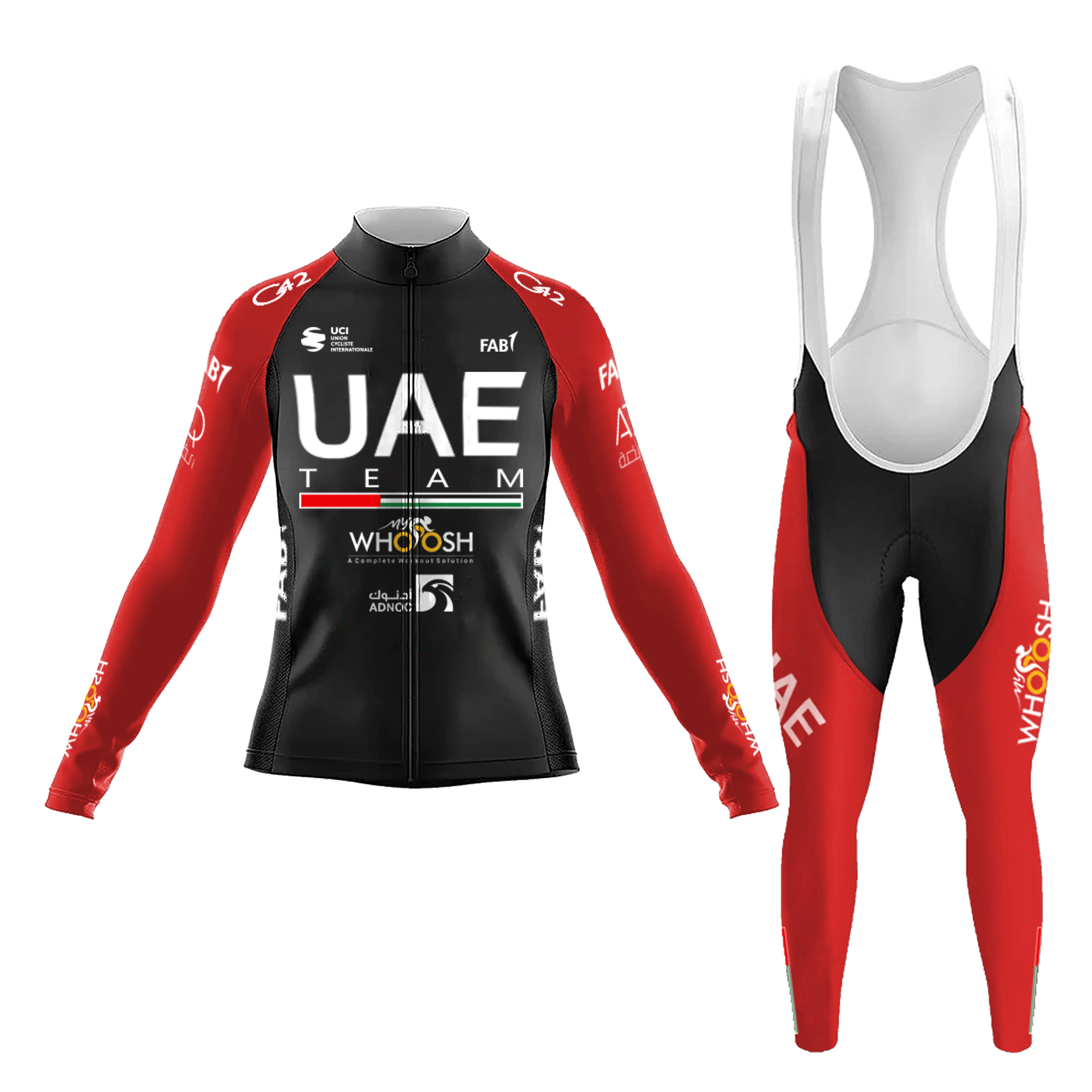UAE PRO THERMAL SPORT Women's Long Sleeve Cycling Kit