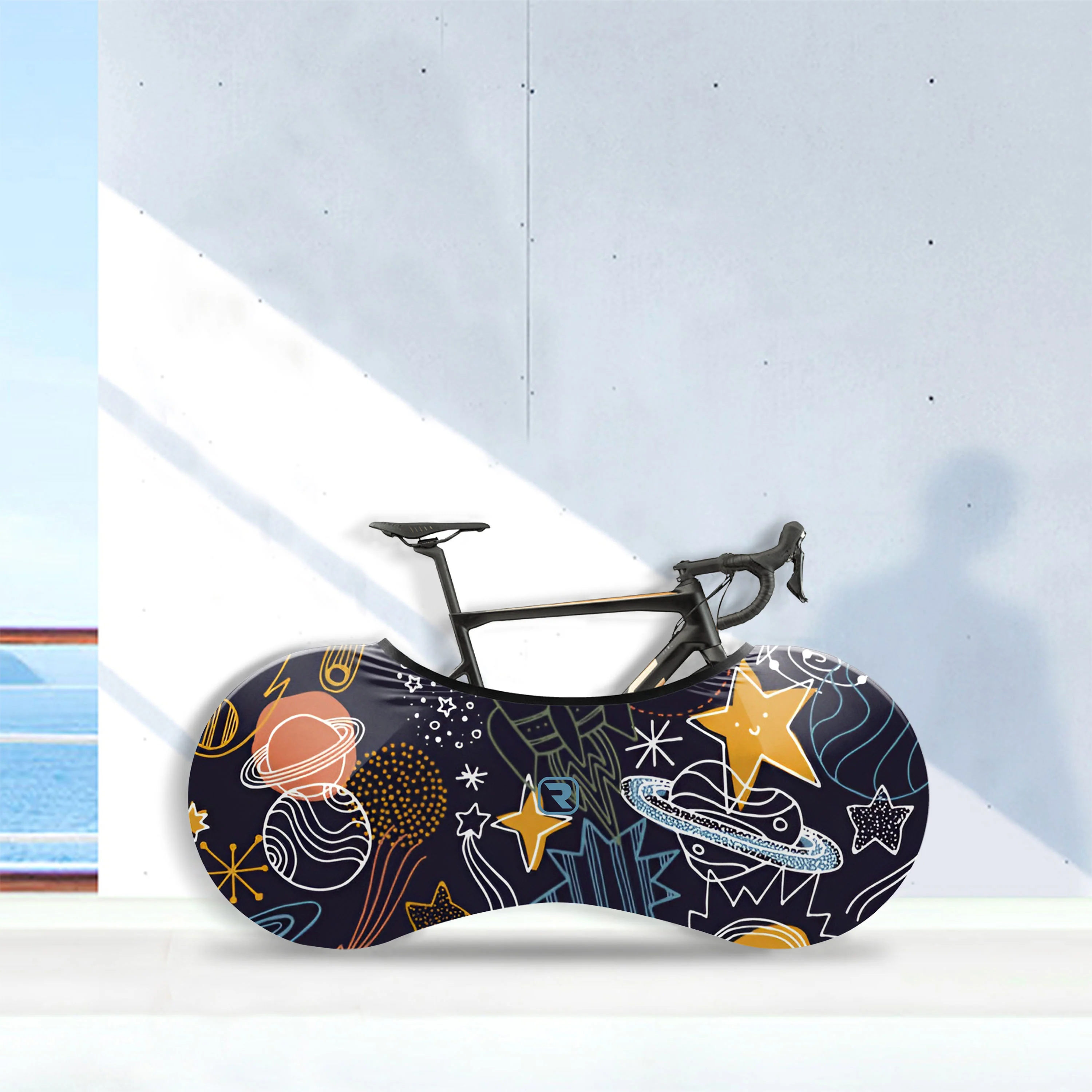 Universe Illustration Bicycle Wheels Cover - Image 5