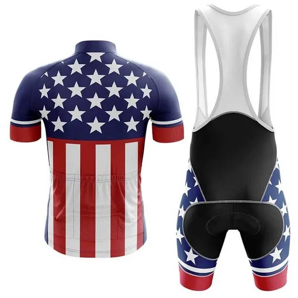 USA Men's Short Sleeve Cycling Kit - Image 2