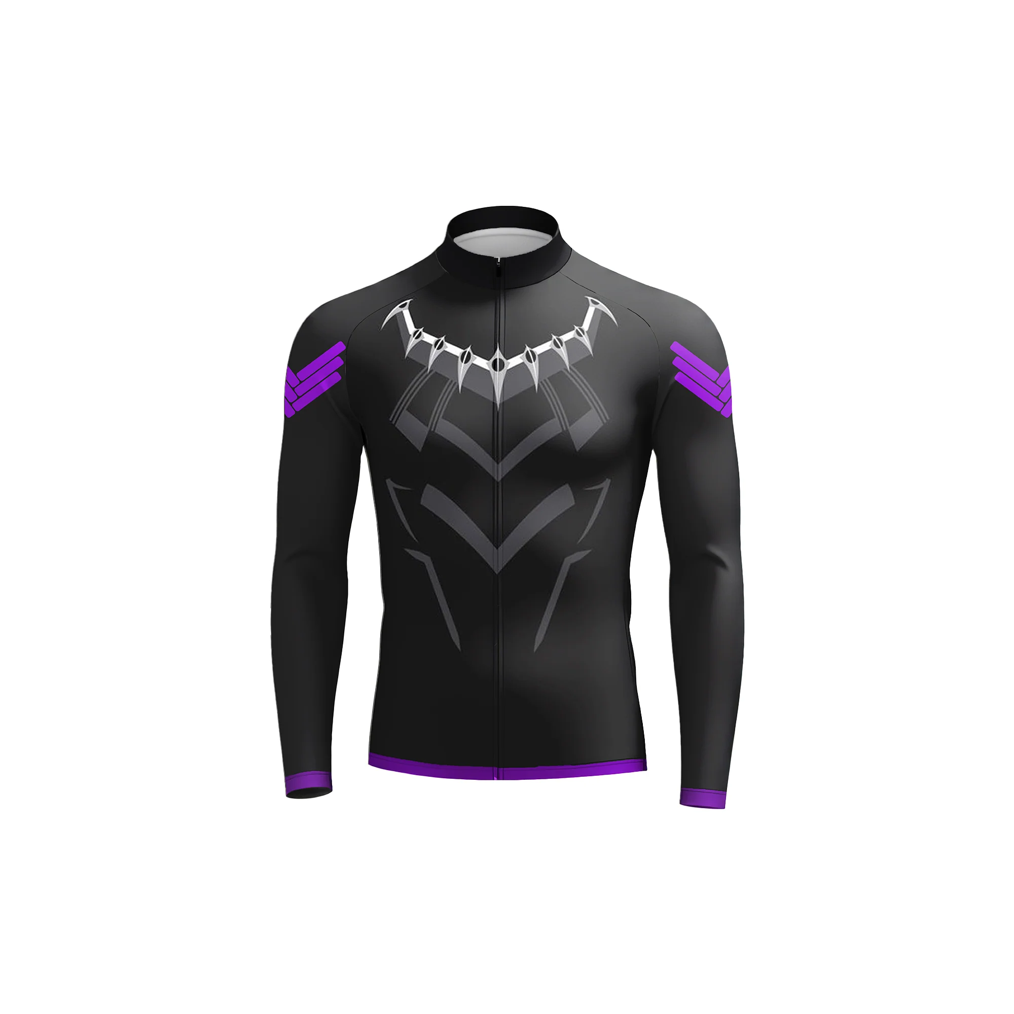 Vibranium Battle Suit Men's Long Sleeve Cycling Kit - Image 3