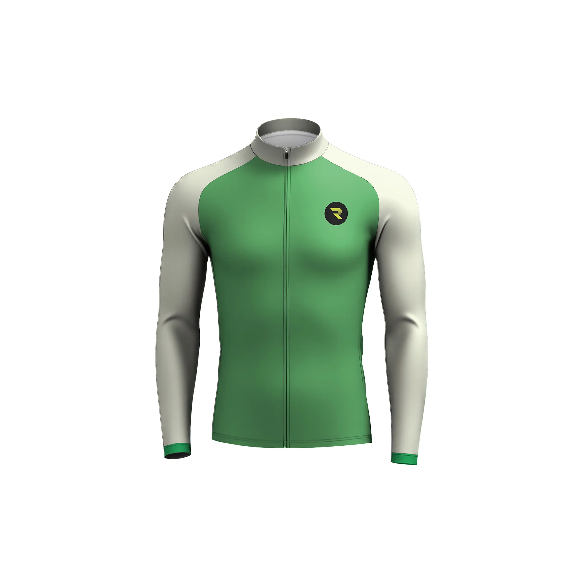 Vibrant Azure Edge Men's Long Sleeve Cycling Kit - Image 3