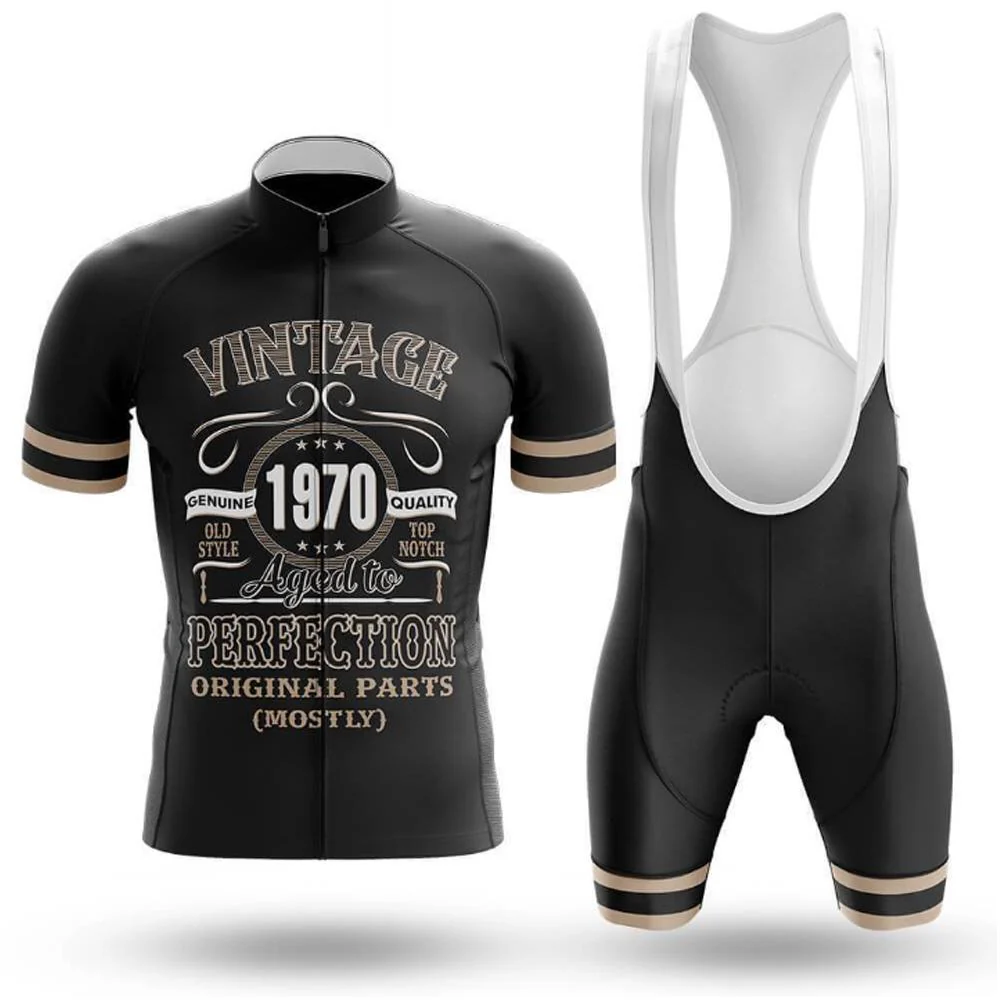 Vintage 1970 Men's Short Sleeve Cycling Kit