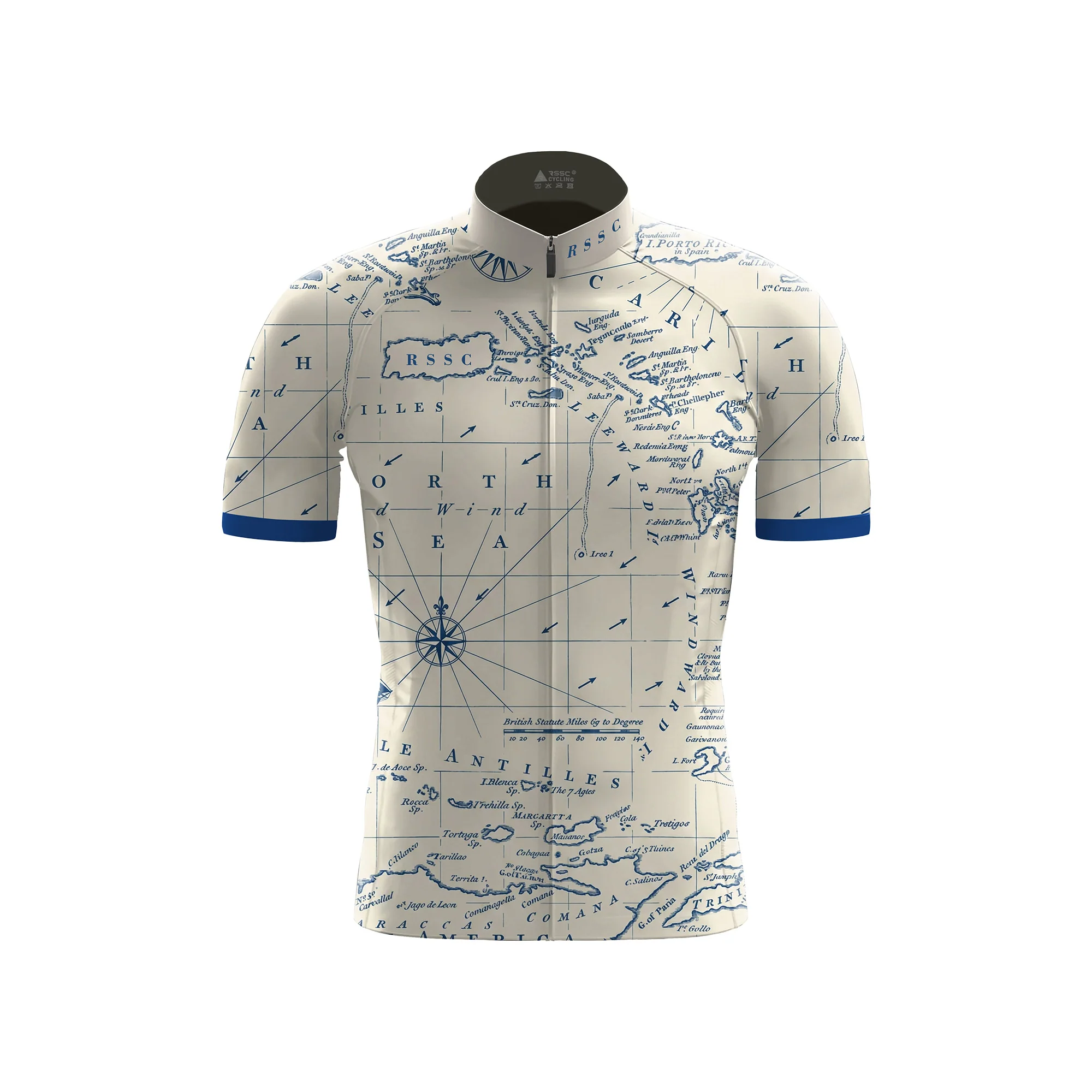 Vintage Chart Rider Men's Short Sleeve Cycling Kit - Image 3