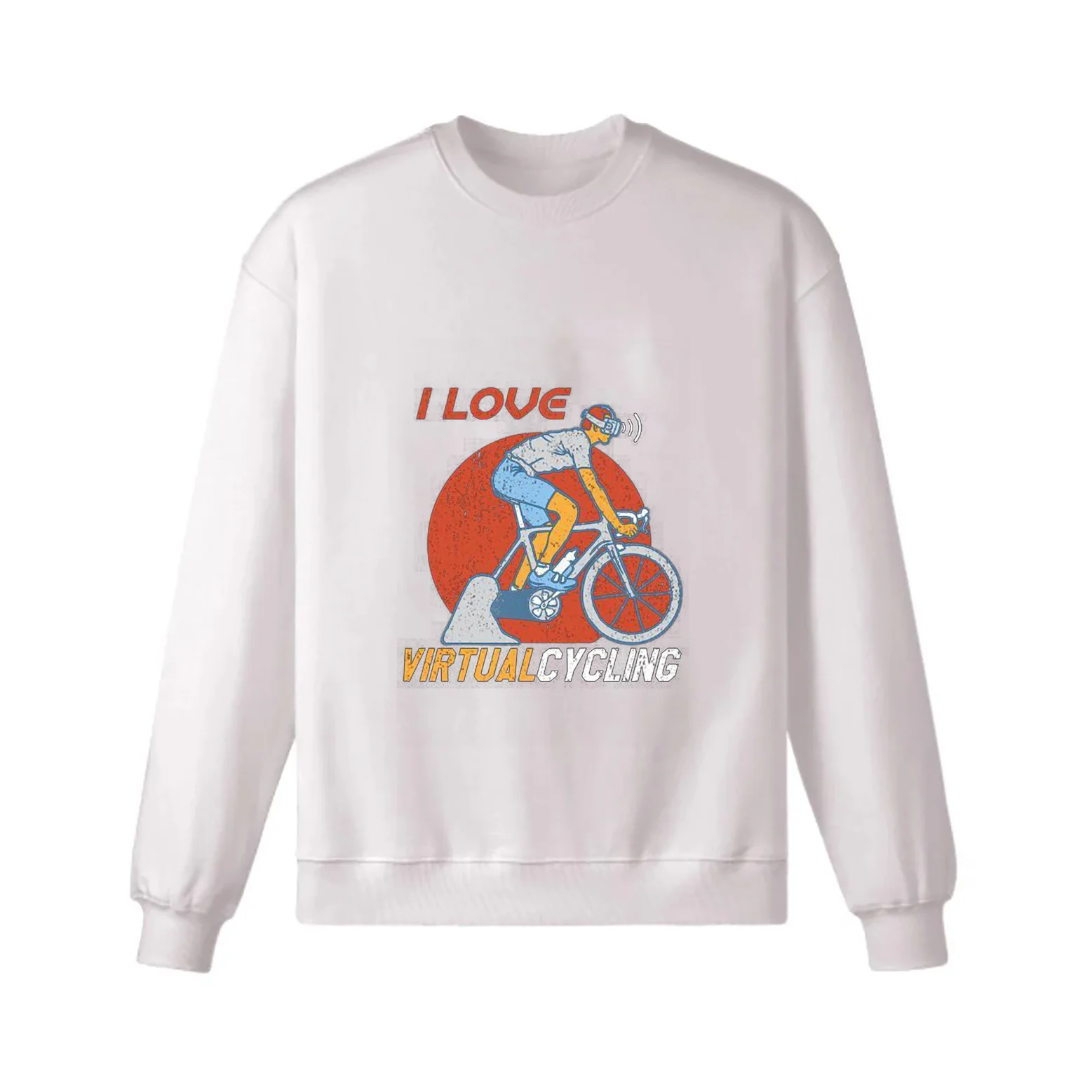 Virtual Cycling Retro Sweatshirt - Image 3
