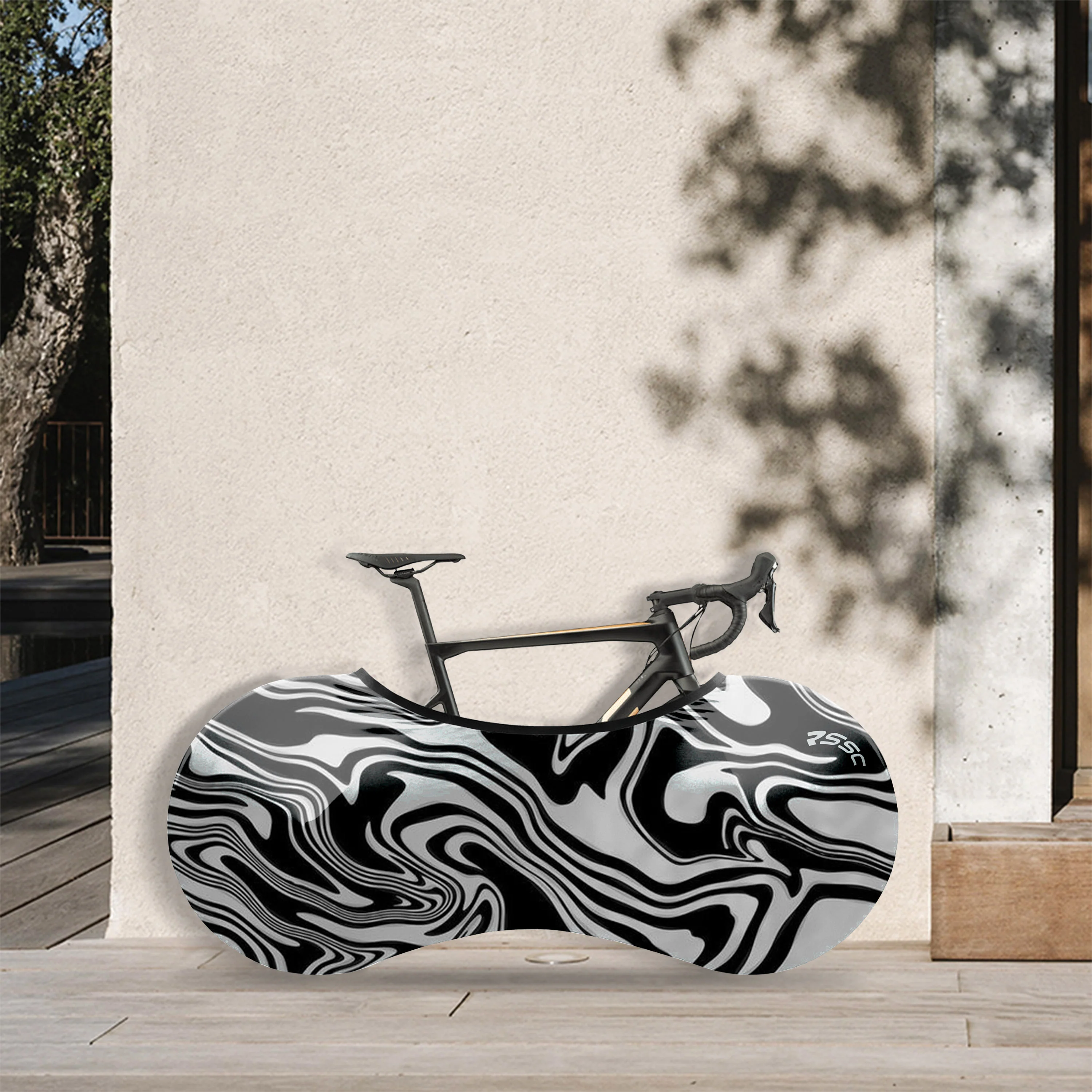 Water Ripple Diagram Bicycle Wheels Cover - Image 2