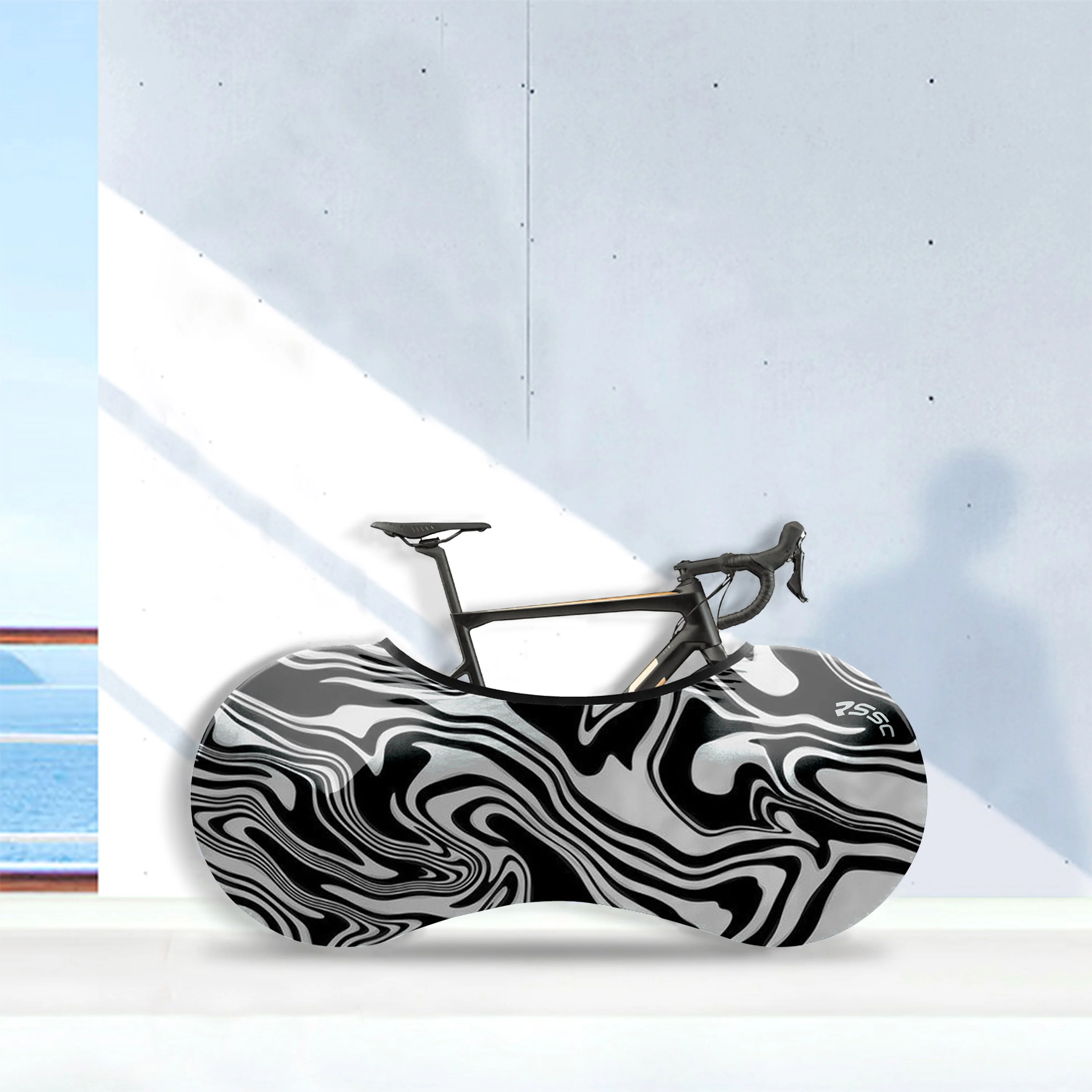 Water Ripple Diagram Bicycle Wheels Cover - Image 5