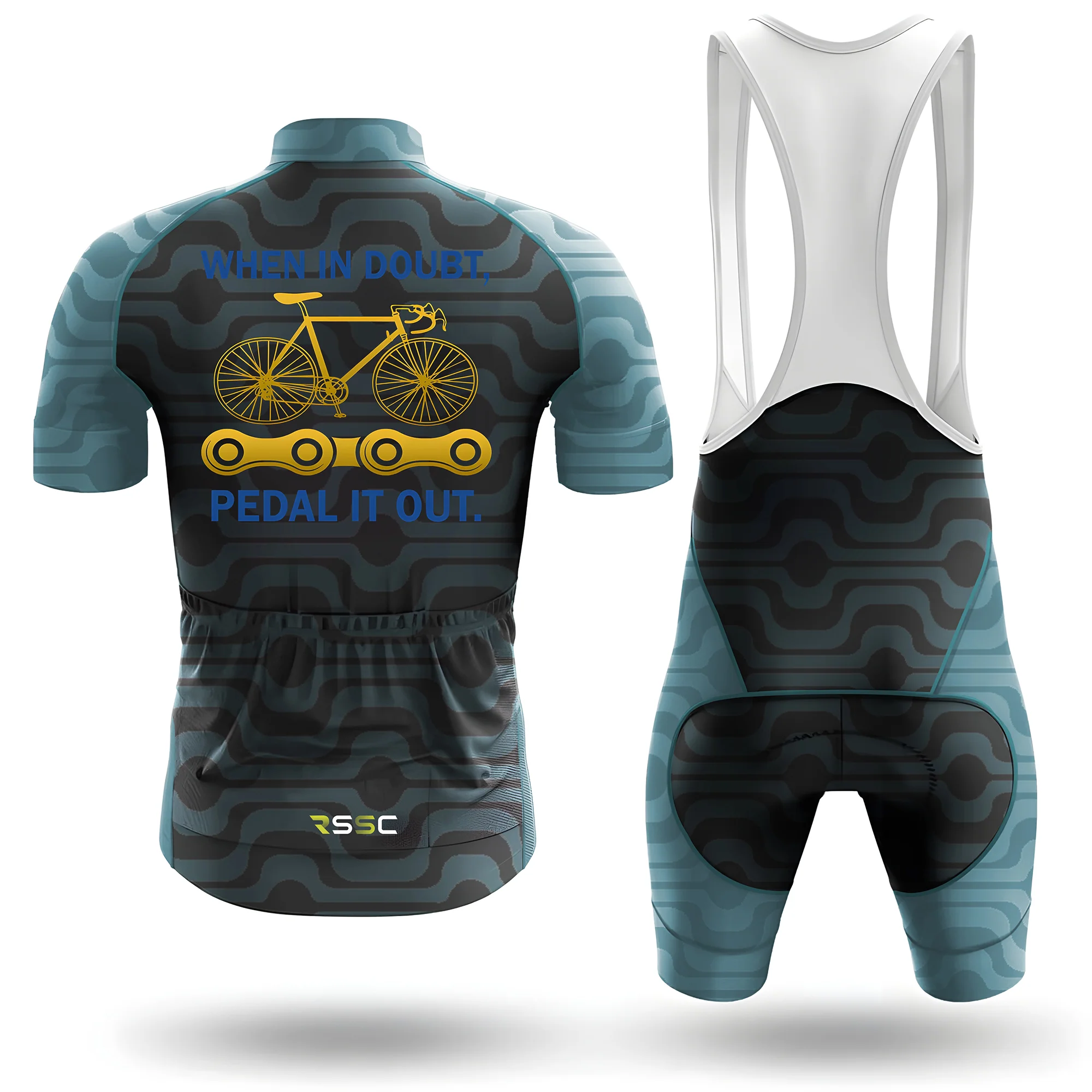 When In Doubt Pedal It Out Men's Cycling Kit - Image 2