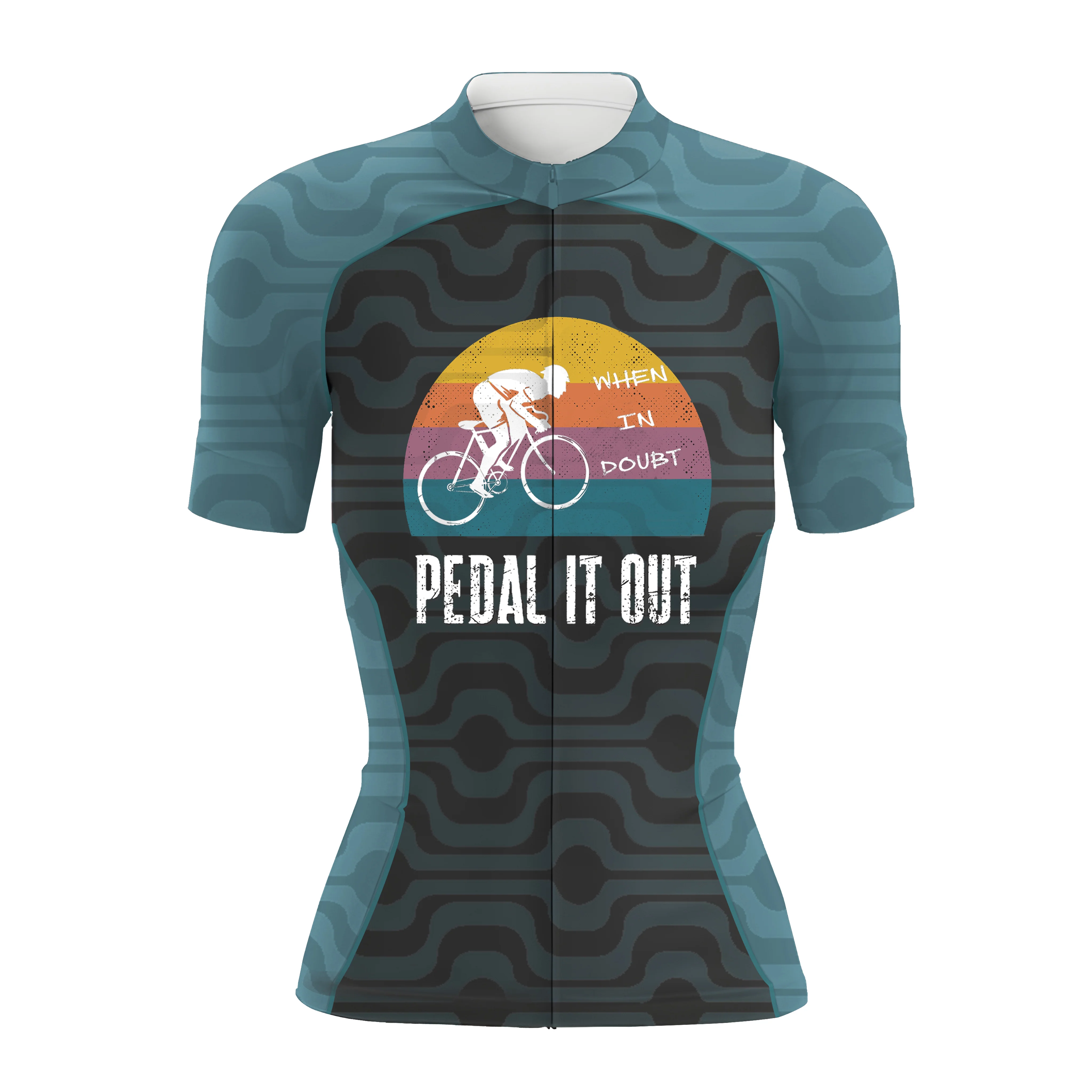 When In Doubt Pedal It Out Women's Short Sleeve Cycling Kit - Image 3