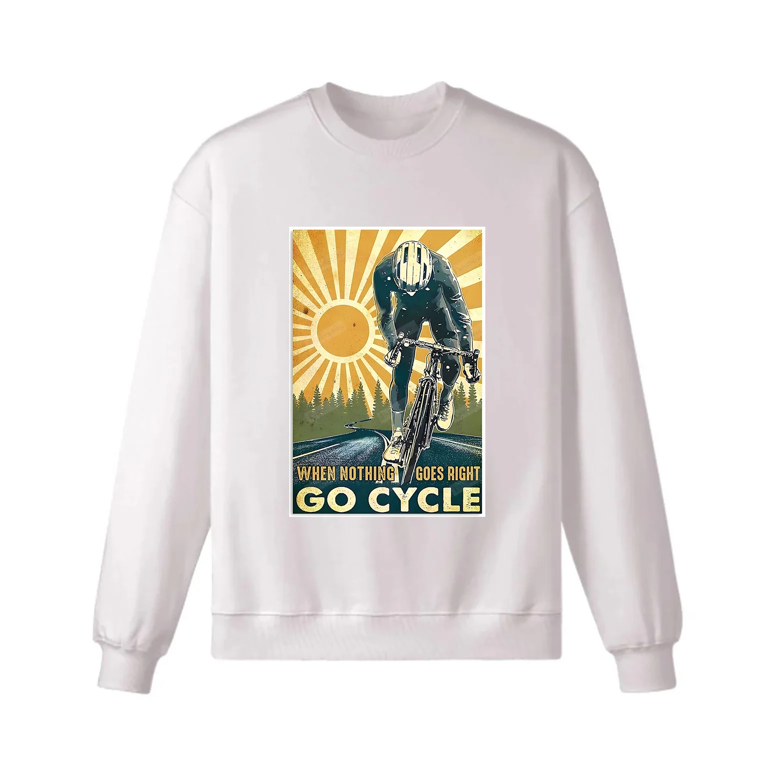 When Nothing Goes Right Go Cycle Vertical Sweatshirt - Image 3
