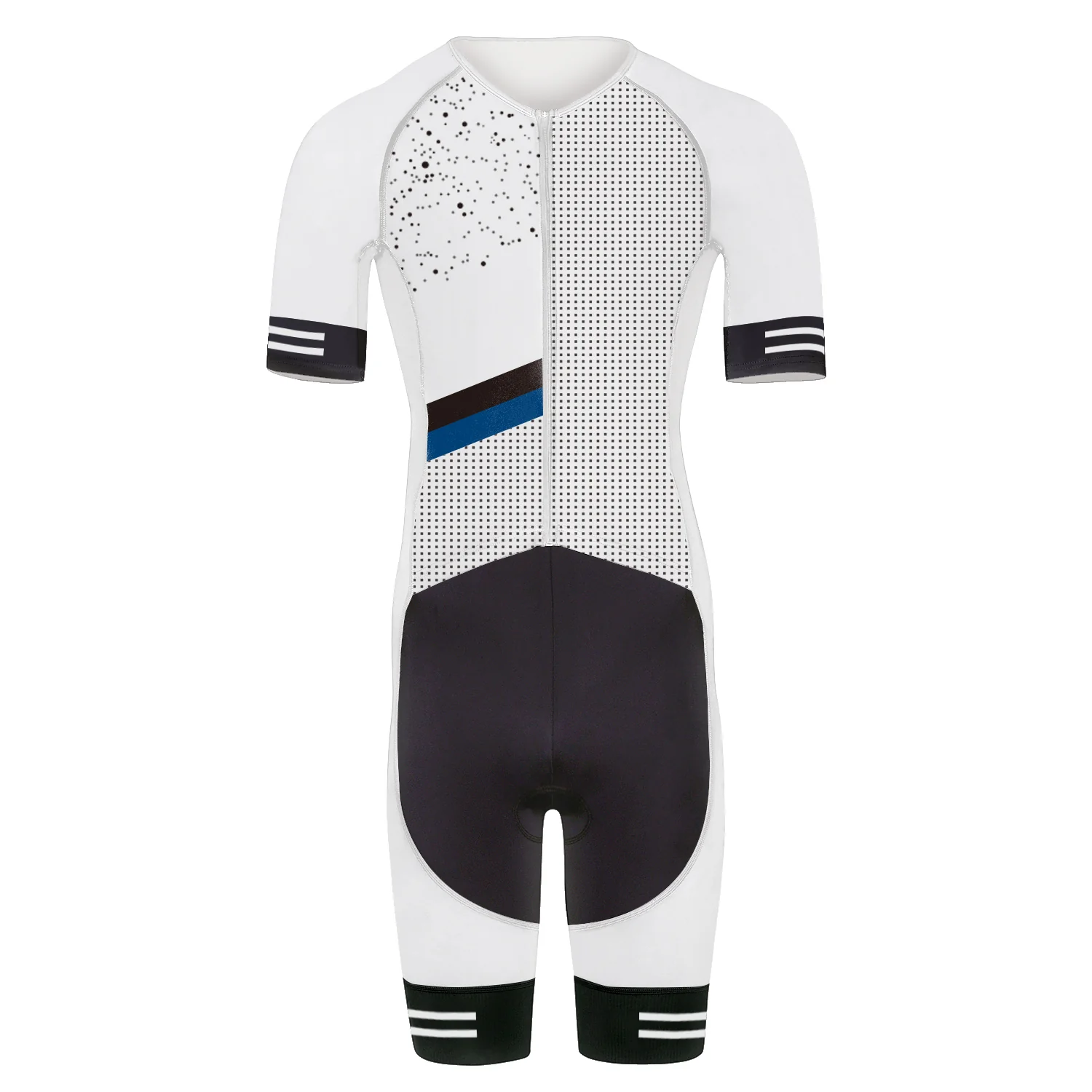 White Classic Men's Triathlon Suit