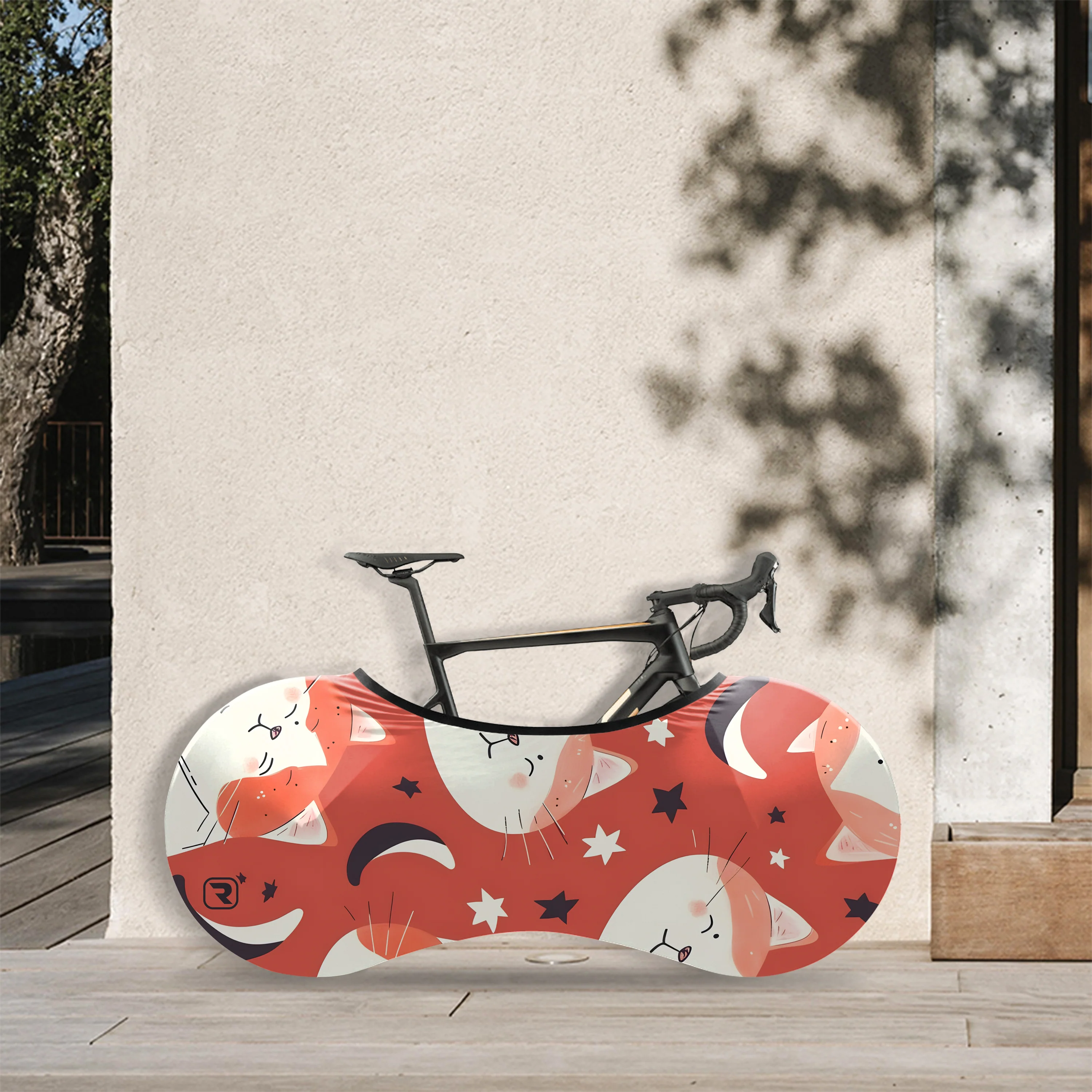 Yellow Kitten Bicycle Wheels Cover - Image 2