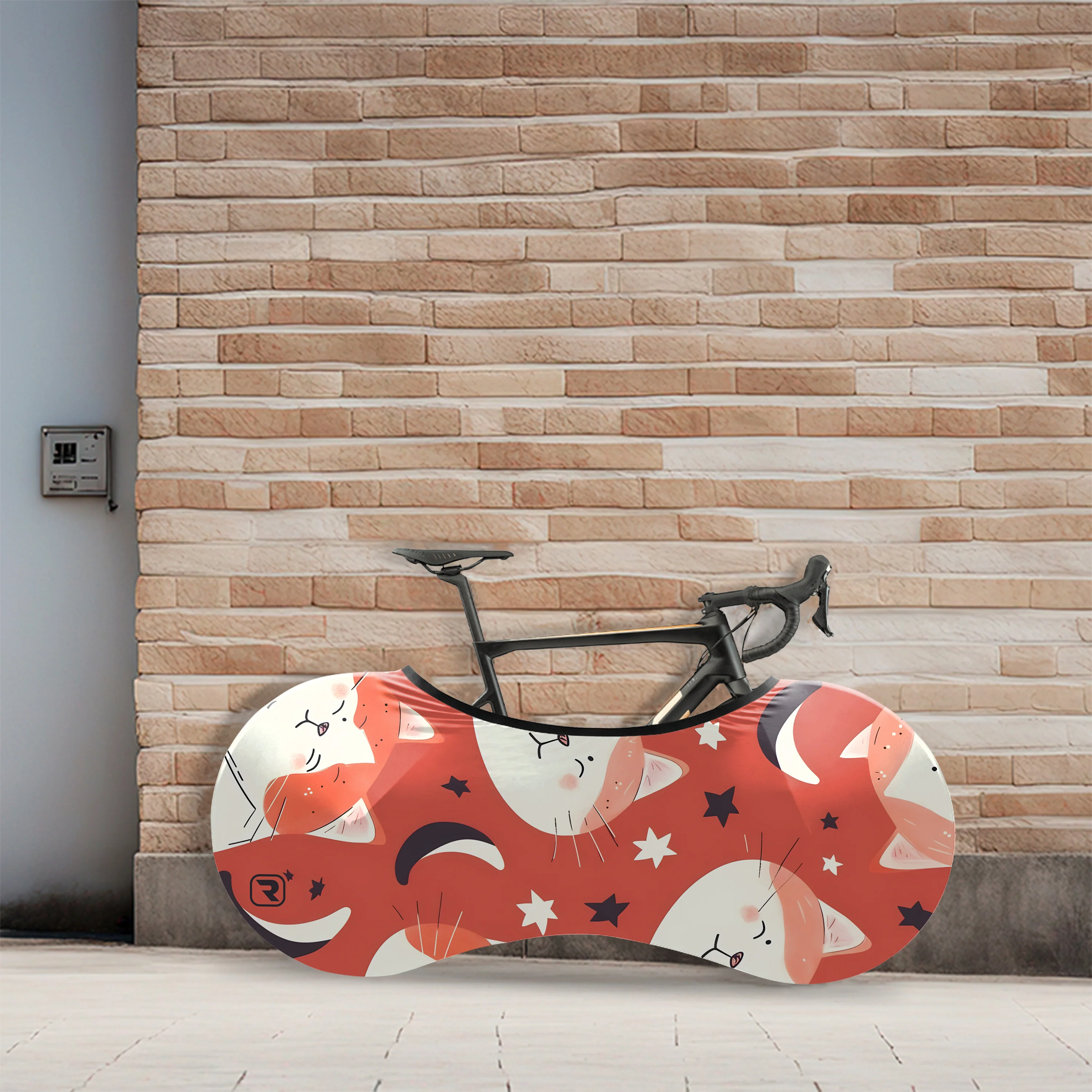 Yellow Kitten Bicycle Wheels Cover - Image 3