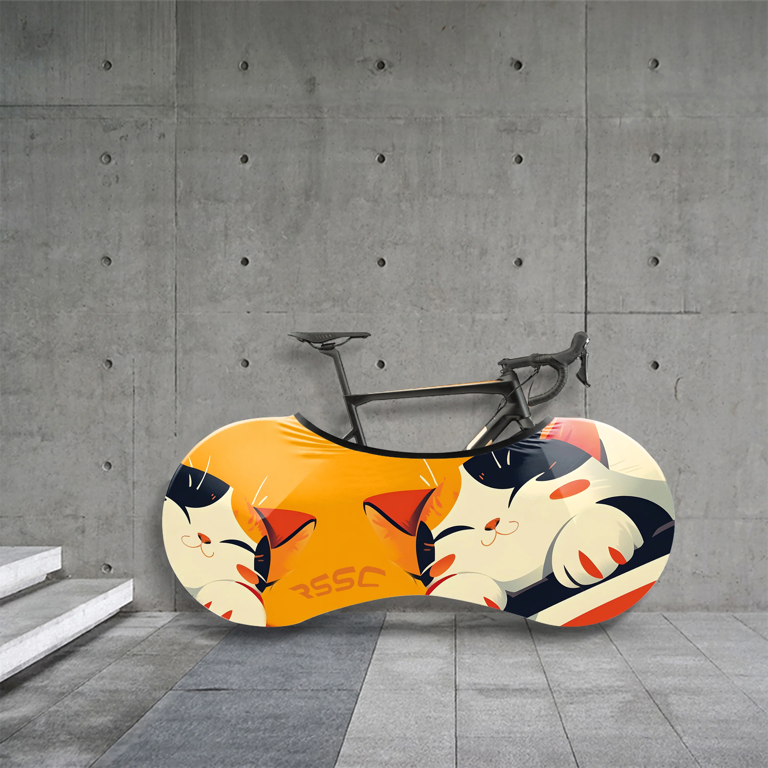 Sleeping Kitten Bicycle Wheels Cover - Image 4
