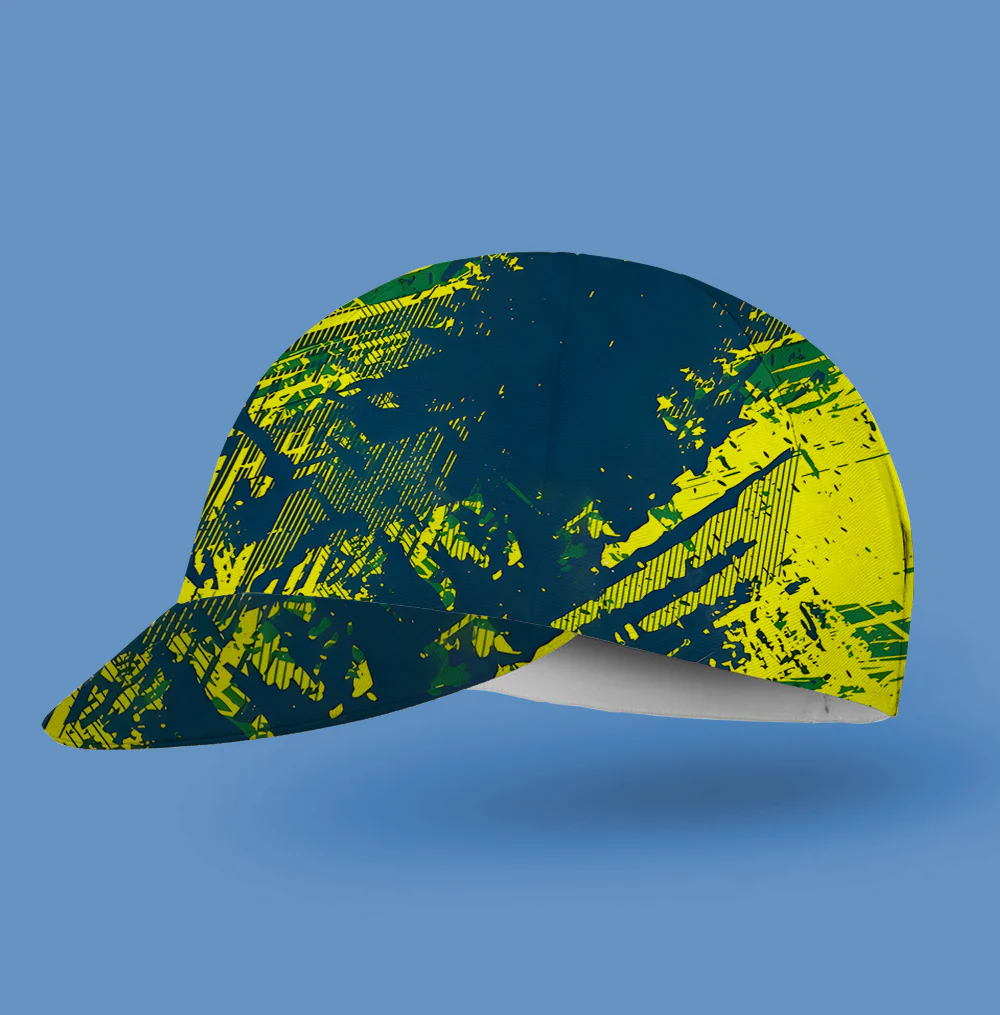 Yellow Texture Cycling Cap - Image 2