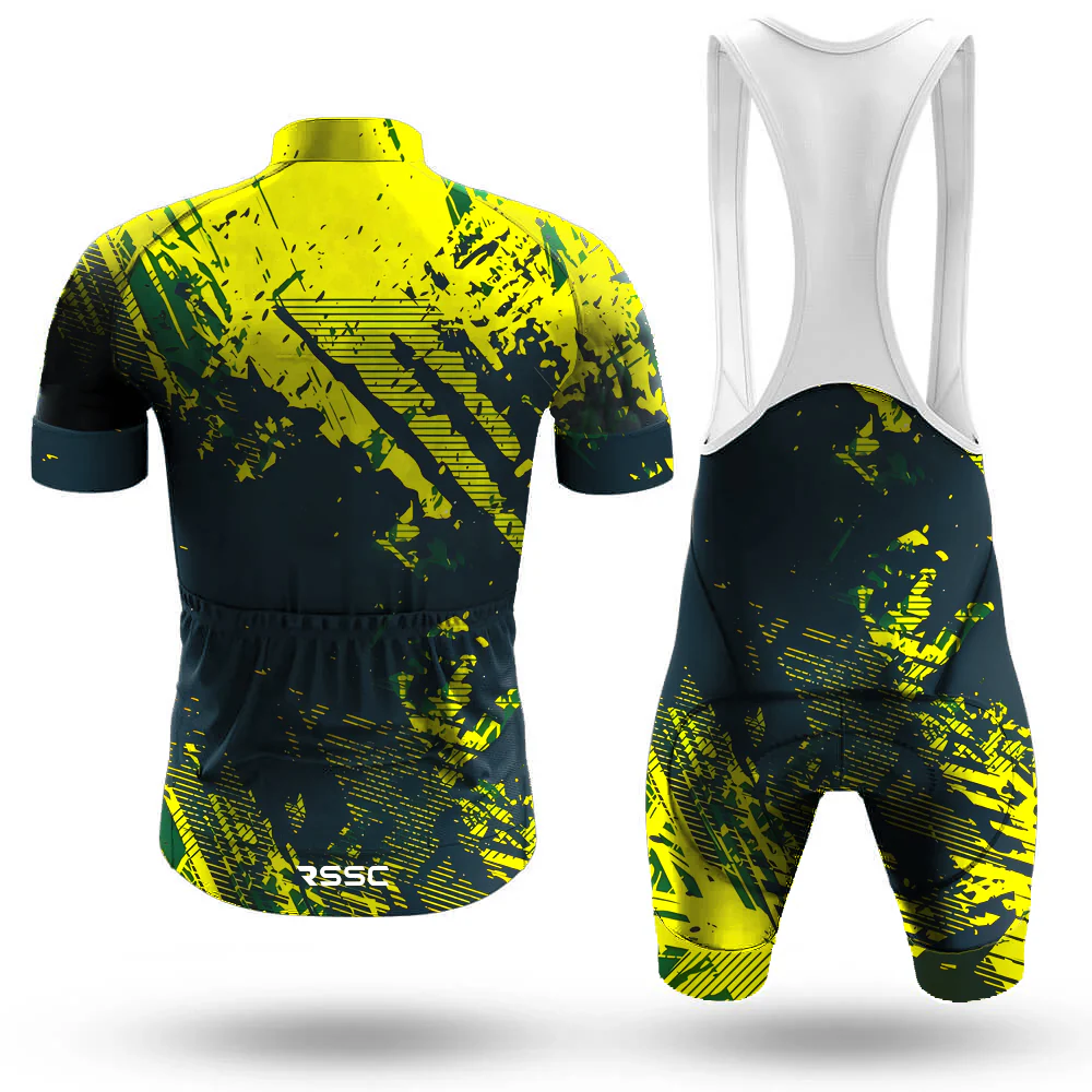 Yellow Texture Men's Cycling Kit - Image 2